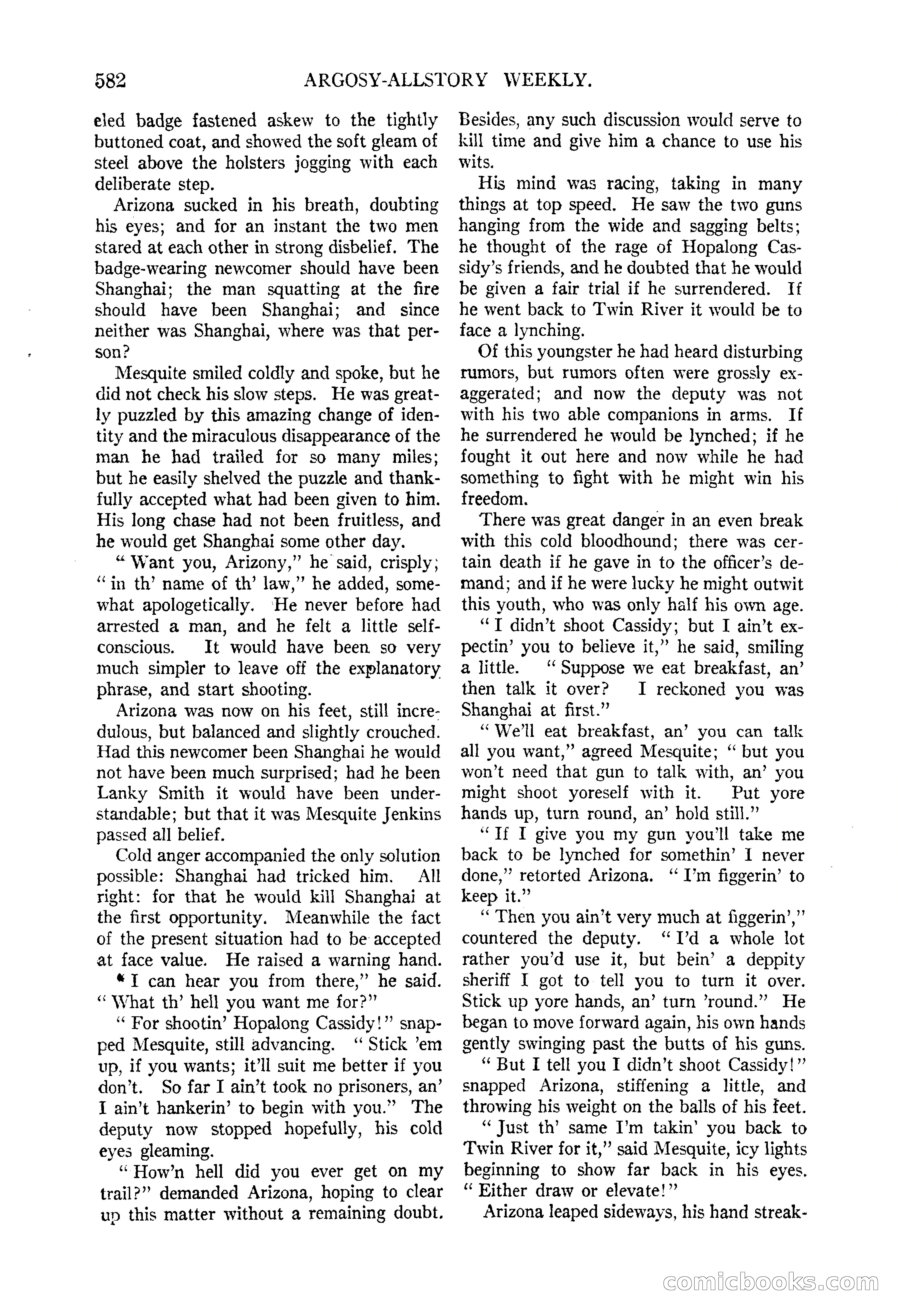 Argosy All-Story Weekly, June 13, 1925 — page 110 of 170
