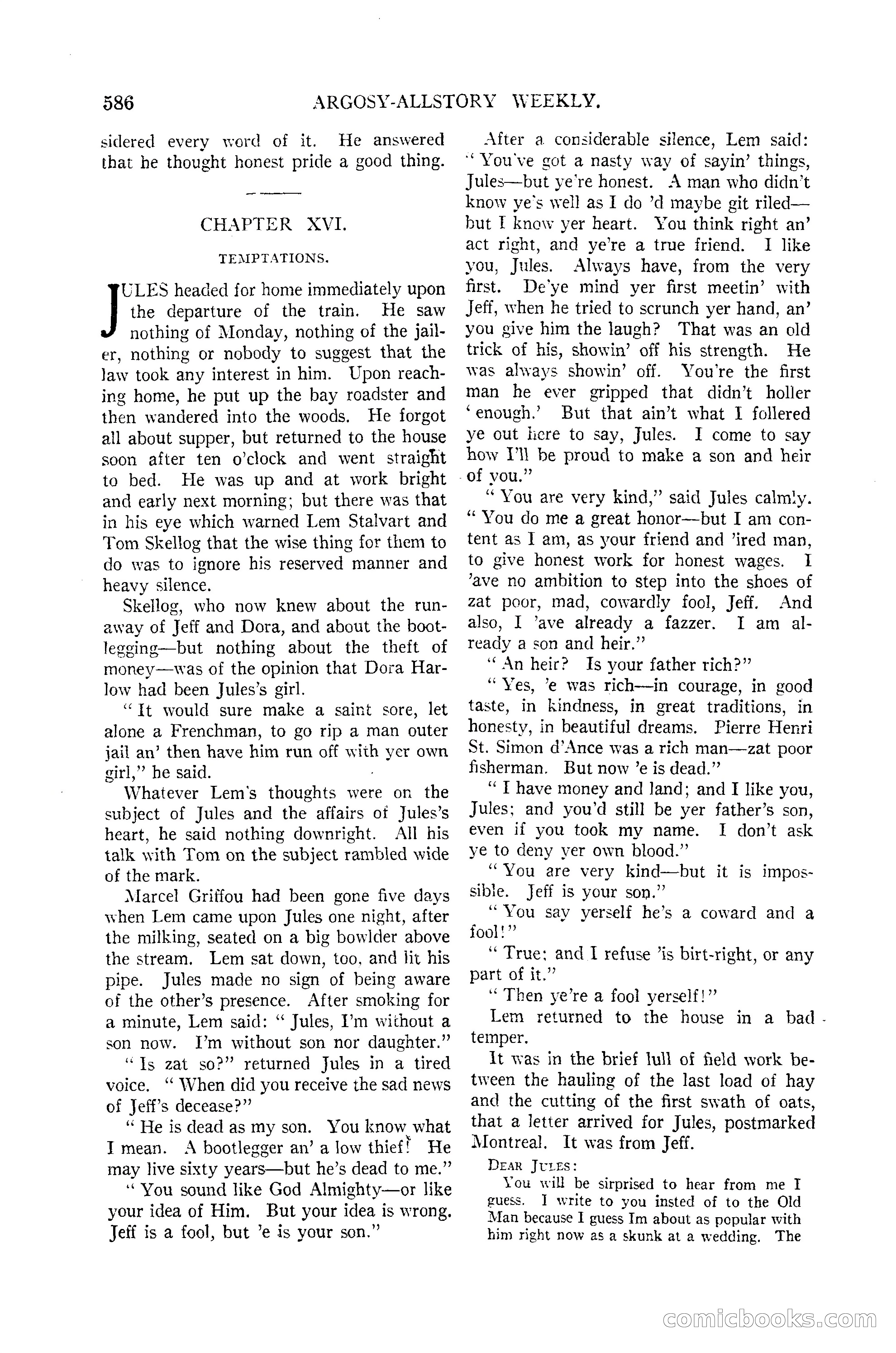 Argosy All-Story Weekly, June 13, 1925 — page 114 of 170