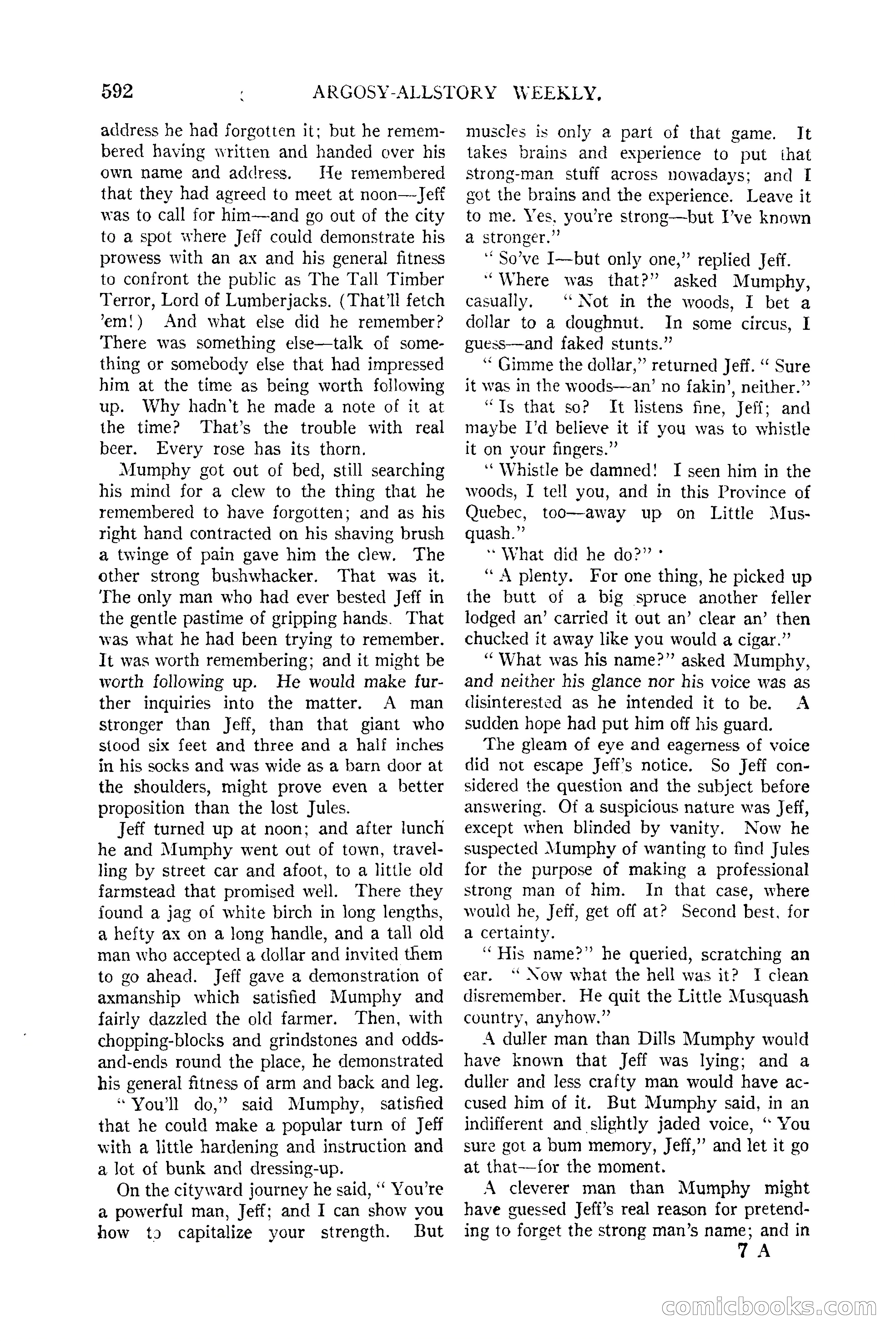 Argosy All-Story Weekly, June 13, 1925 — page 120 of 170