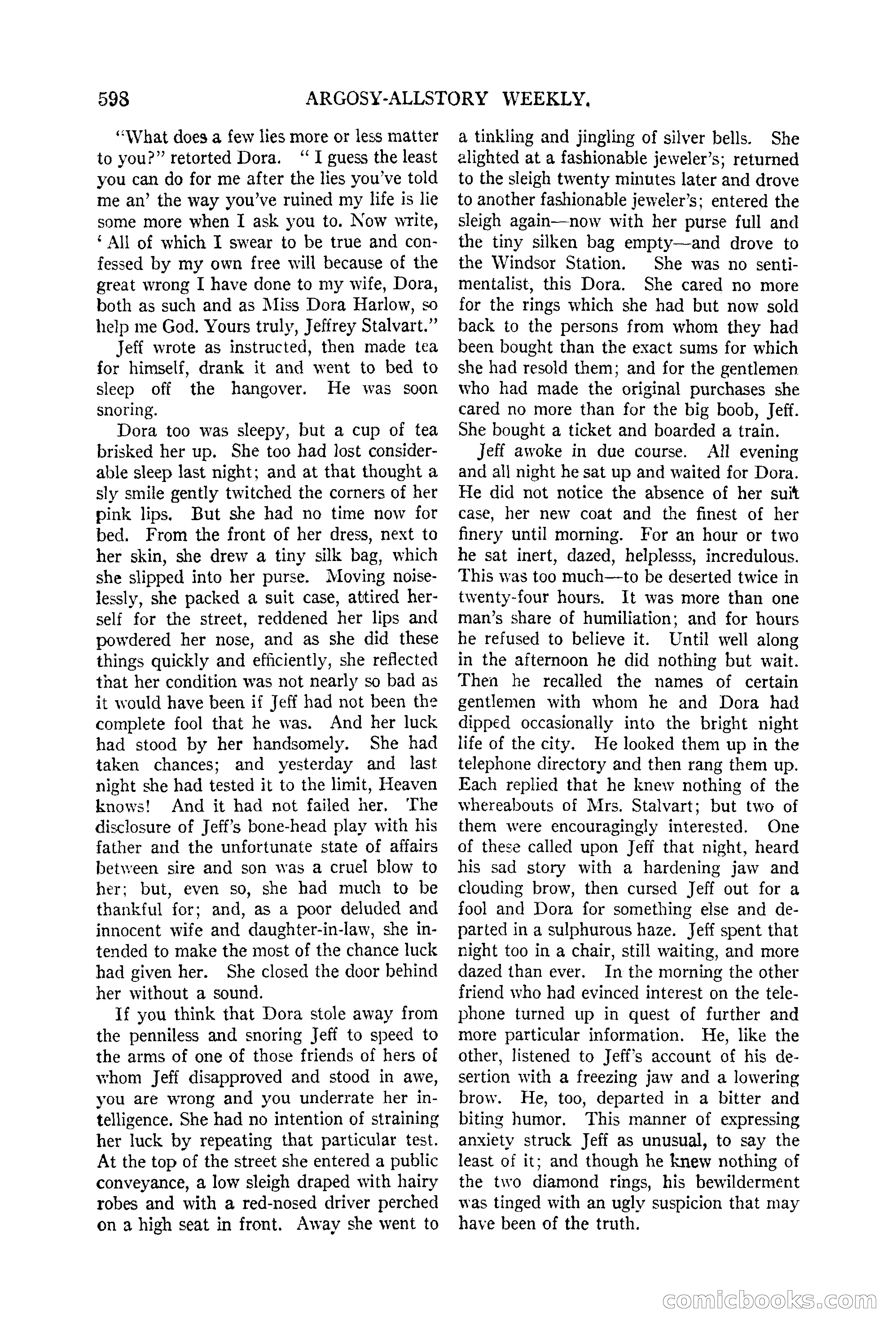 Argosy All-Story Weekly, June 13, 1925 — page 126 of 170