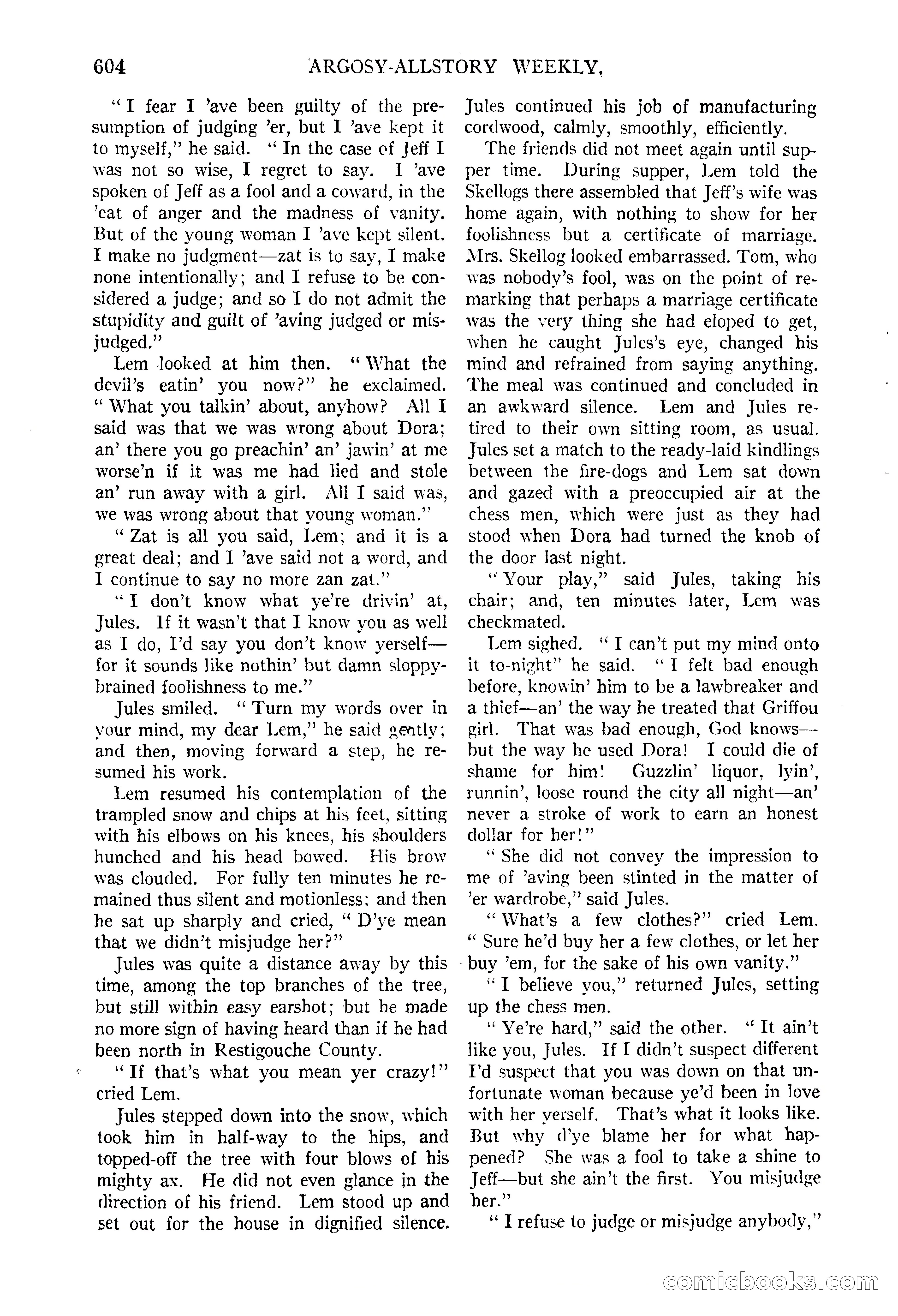 Argosy All-Story Weekly, June 13, 1925 — page 132 of 170
