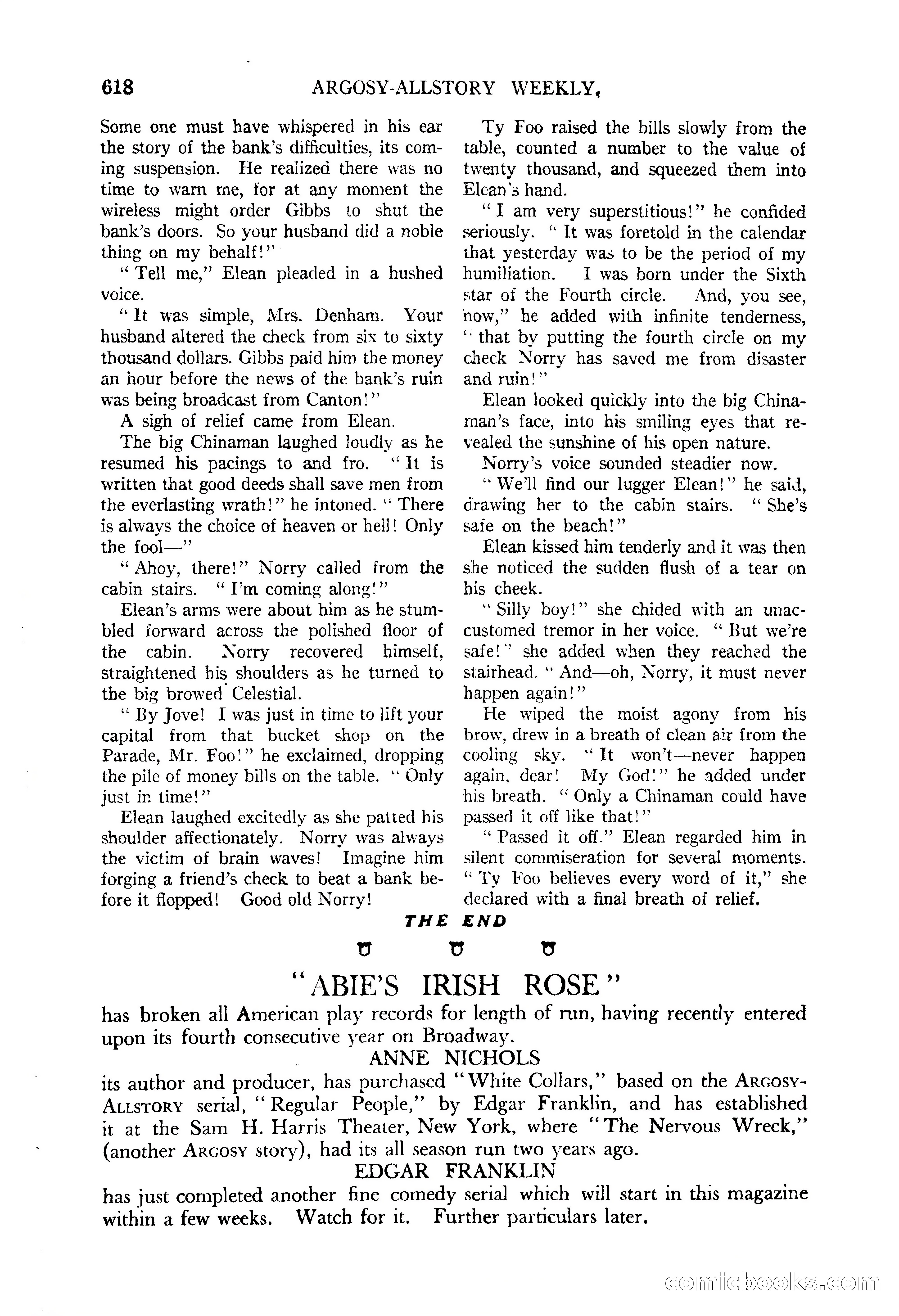 Argosy All-Story Weekly, June 13, 1925 — page 146 of 170