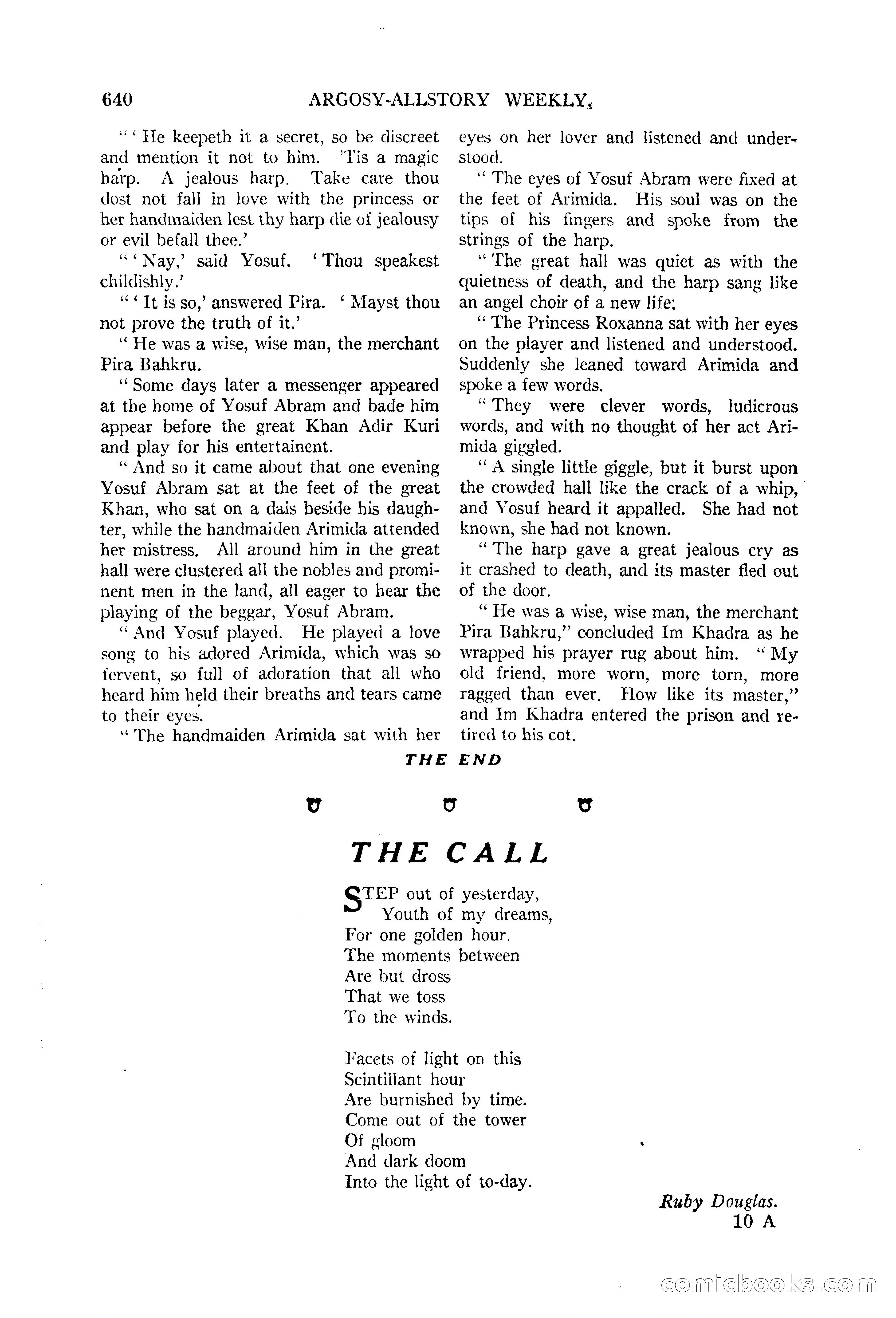 Argosy All-Story Weekly, June 13, 1925 — page 168 of 170