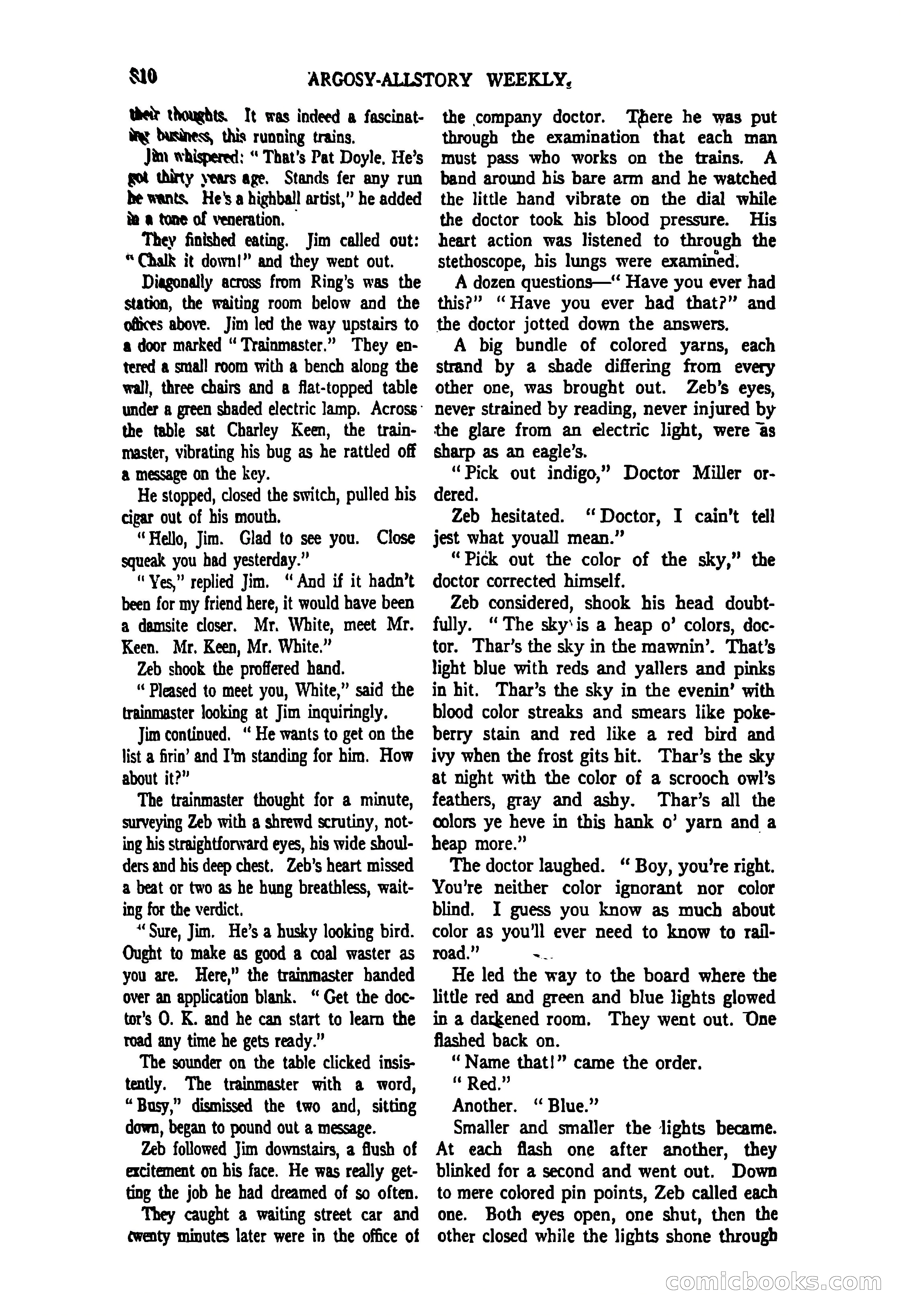 Argosy All-Story Weekly, June 27, 1925 — page 16 of 168
