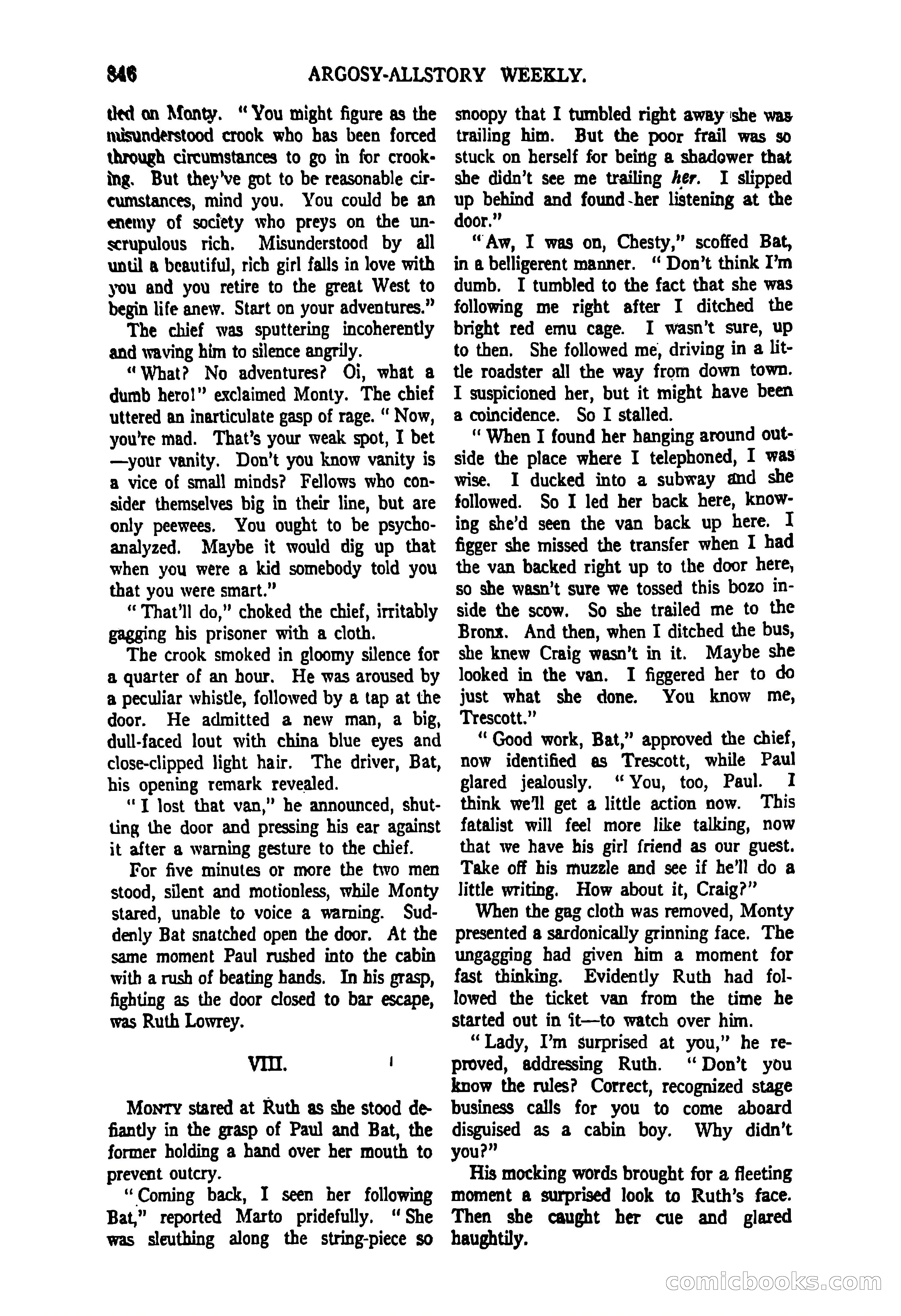 Argosy All-Story Weekly, June 27, 1925 — page 54 of 168