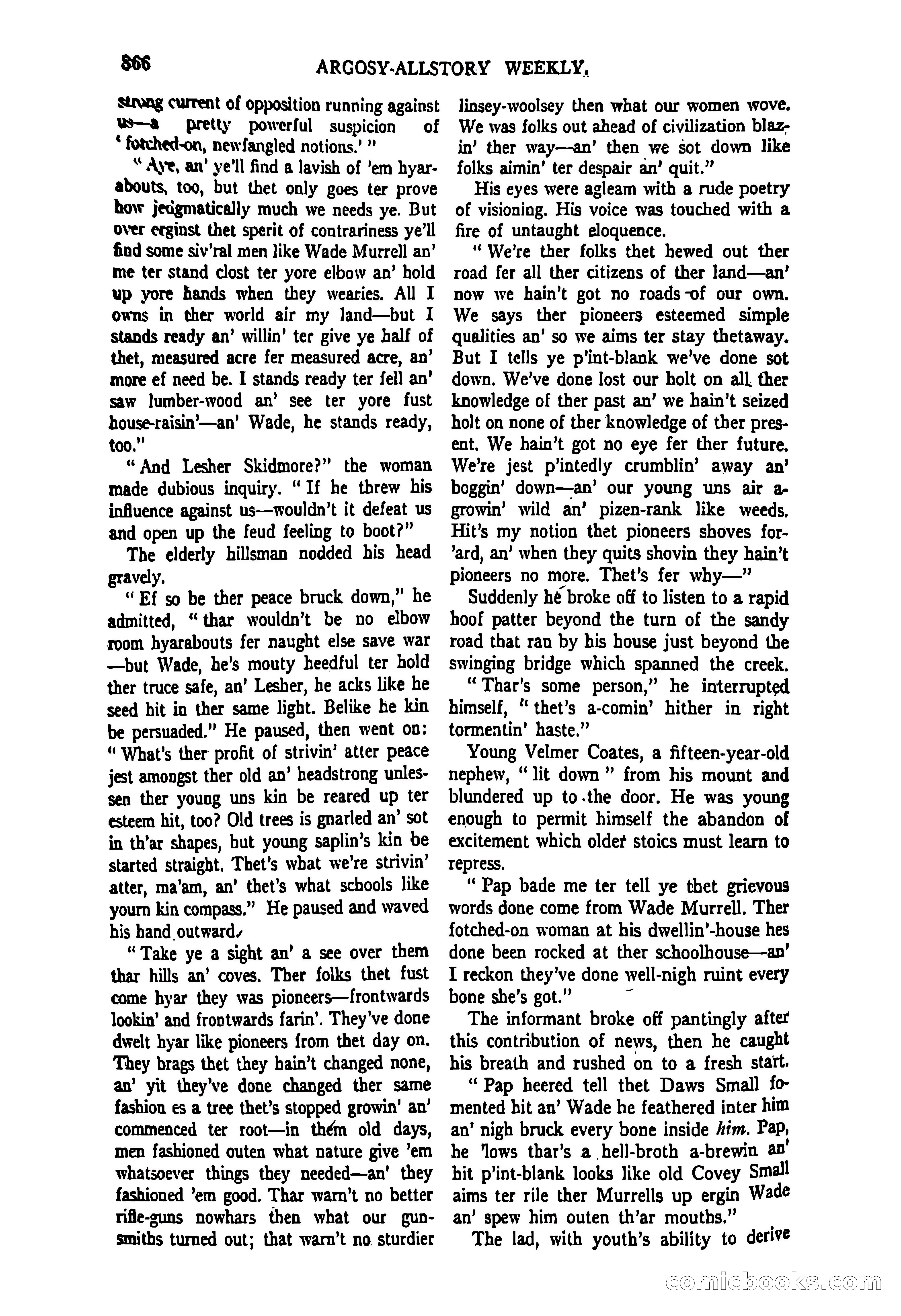 Argosy All-Story Weekly, June 27, 1925 — page 74 of 168