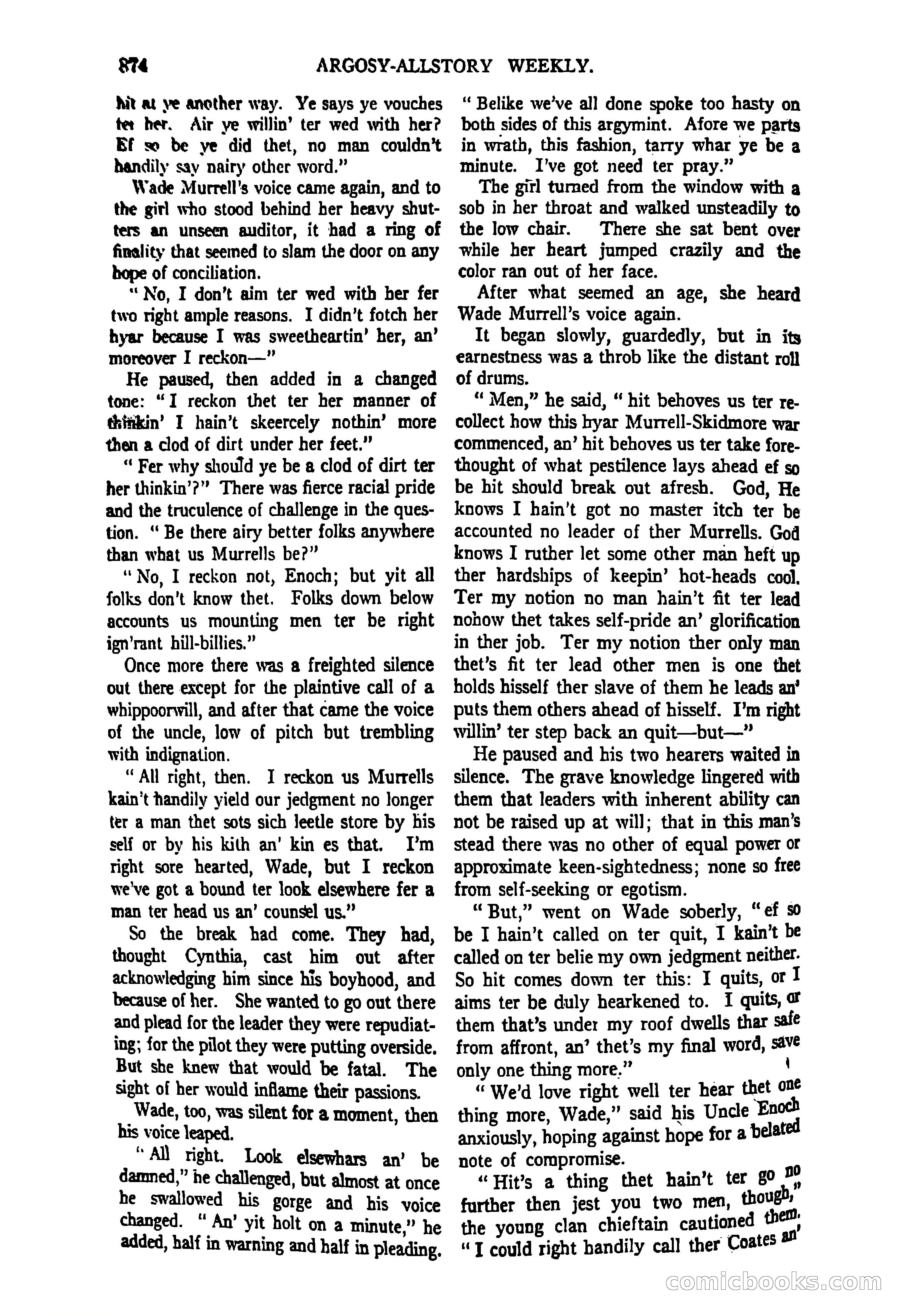 Argosy All-Story Weekly, June 27, 1925 — page 82 of 168