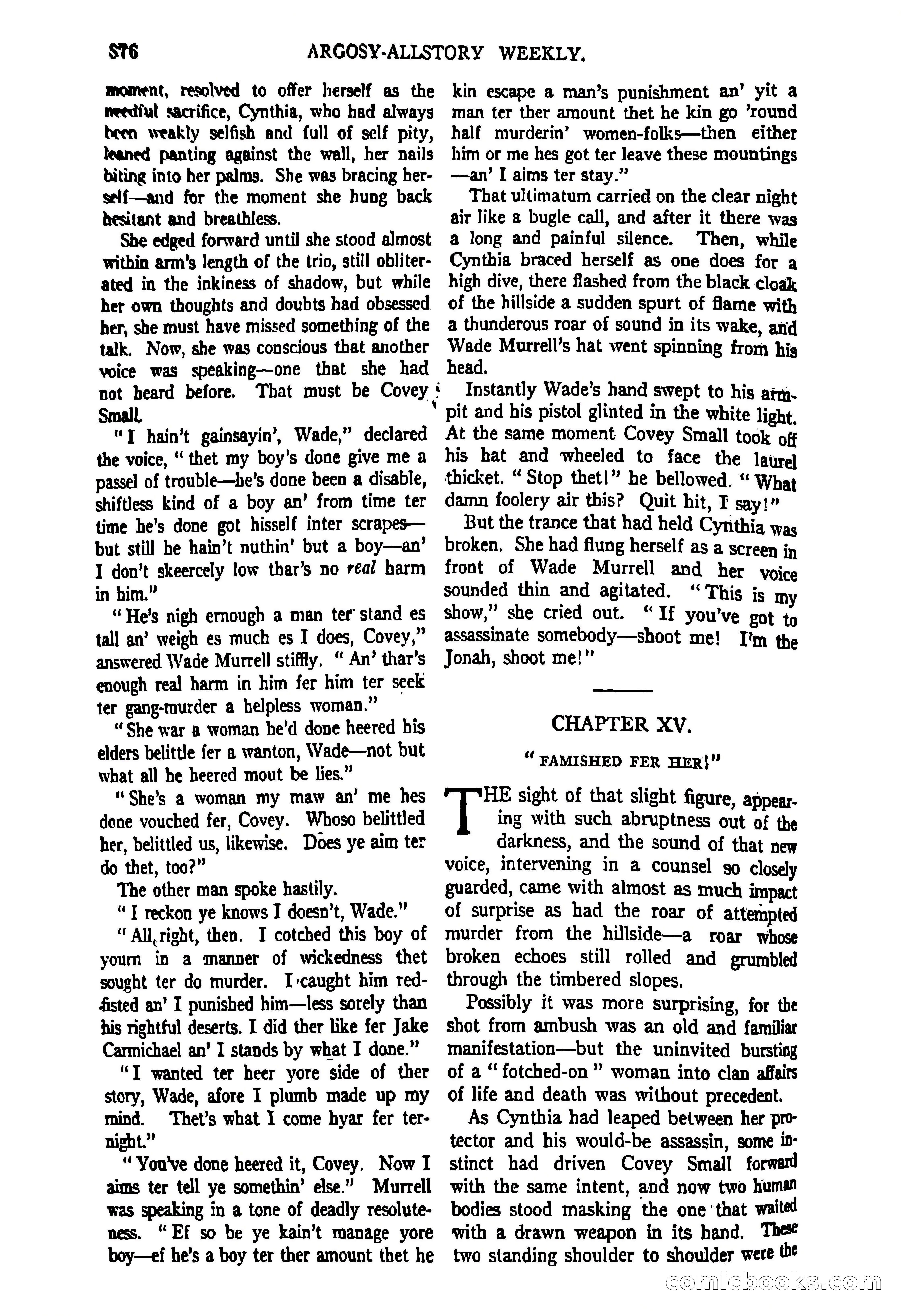 Argosy All-Story Weekly, June 27, 1925 — page 84 of 168