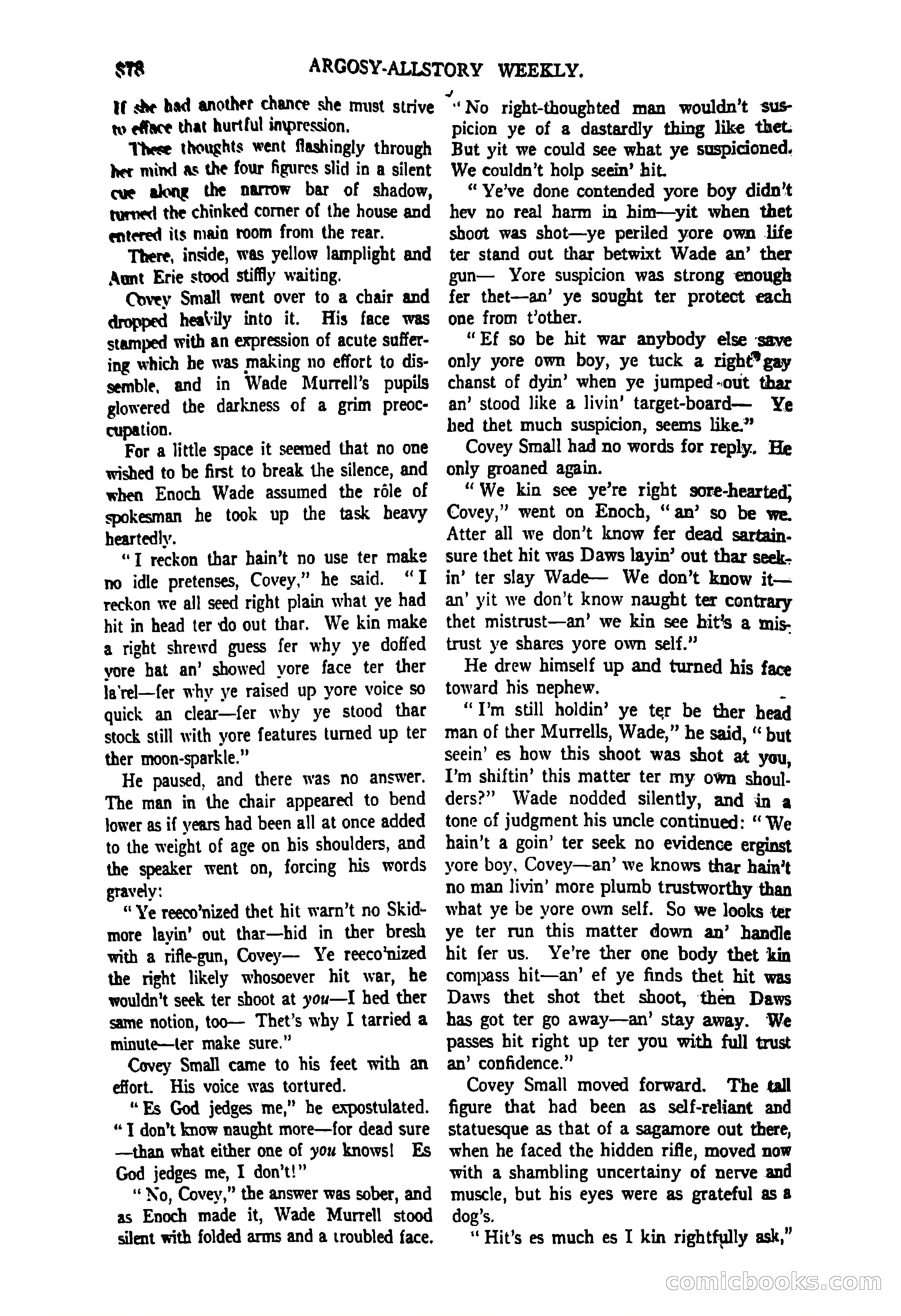 Argosy All-Story Weekly, June 27, 1925 — page 86 of 168