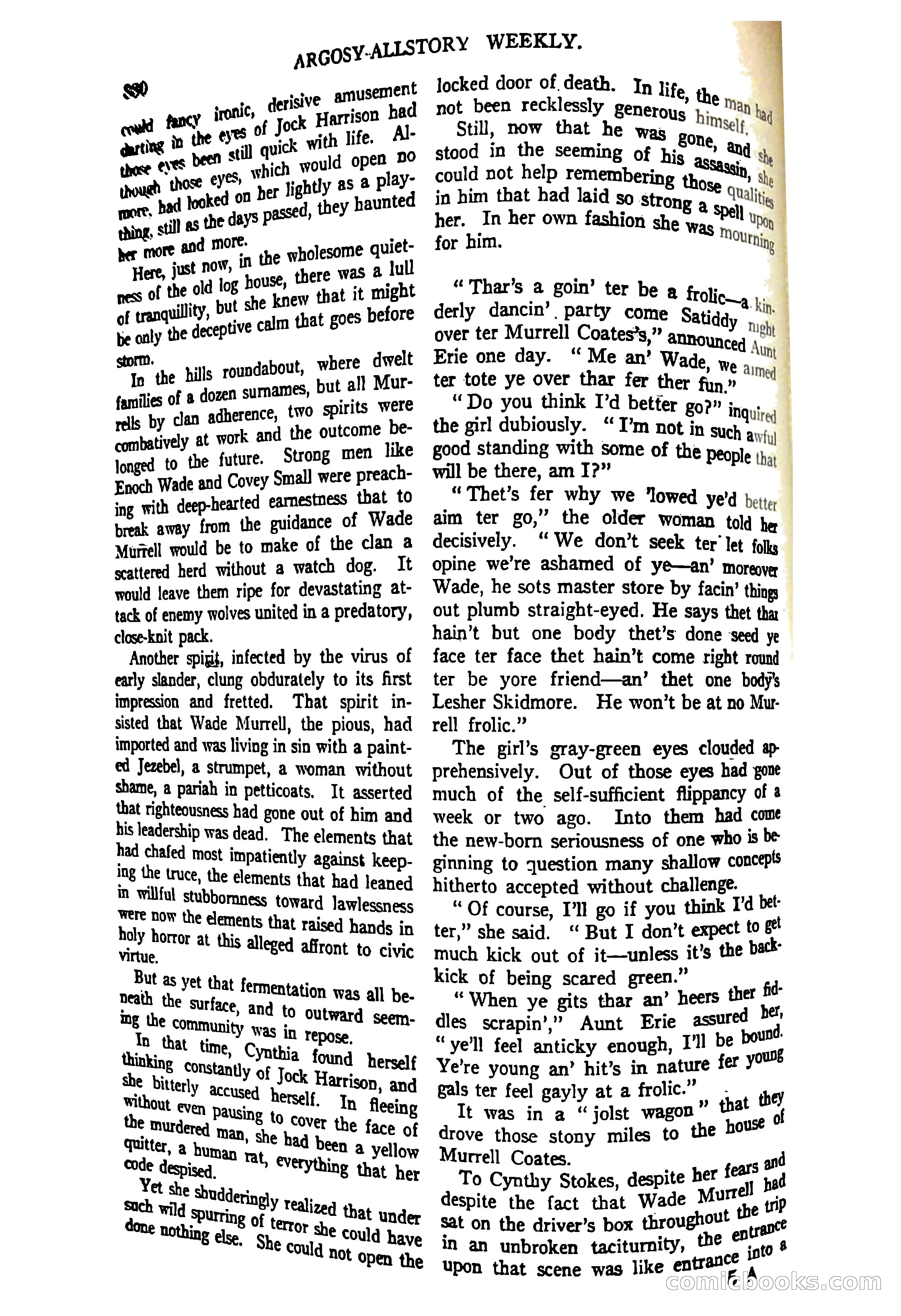 Argosy All-Story Weekly, June 27, 1925 — page 88 of 168
