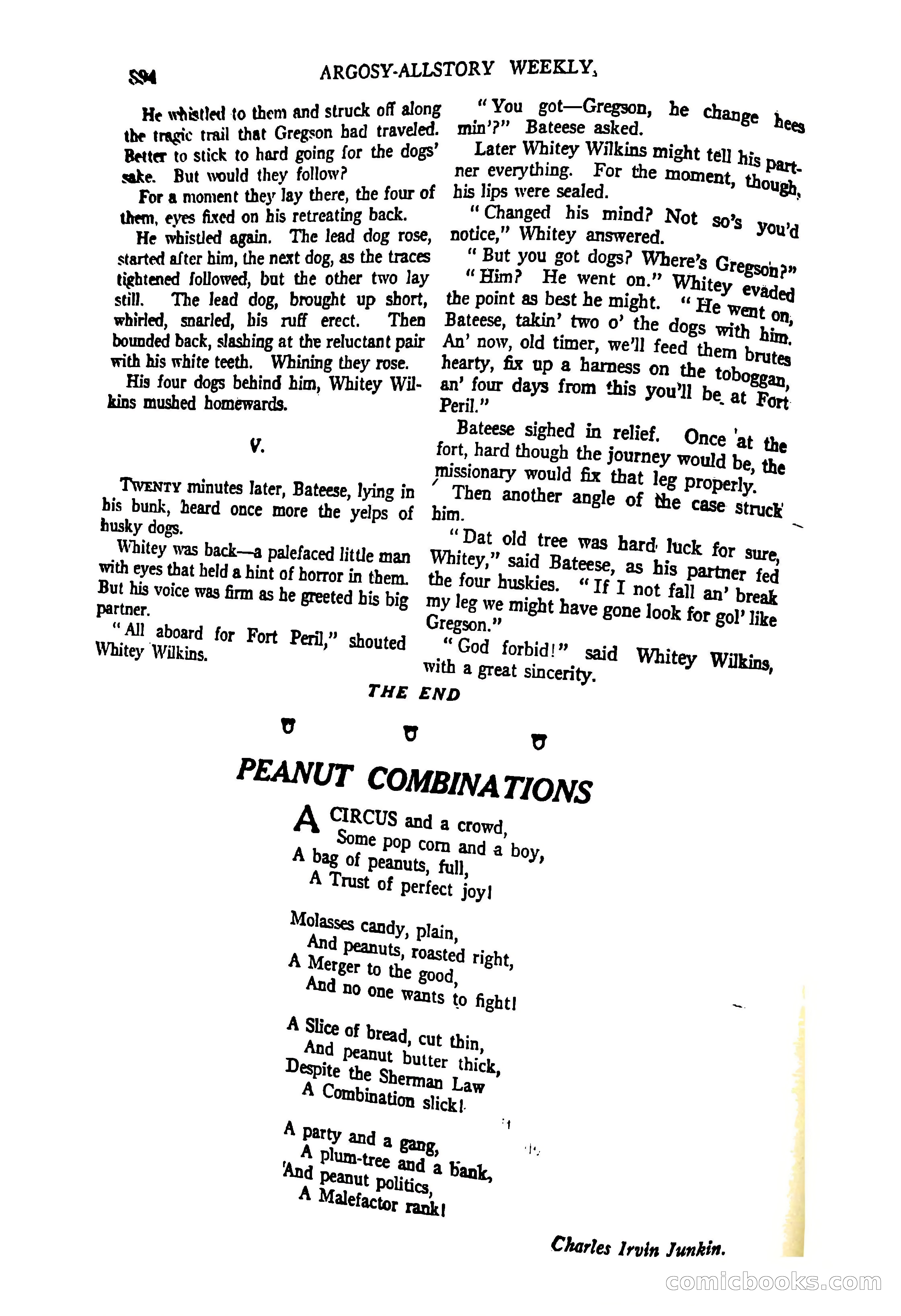 Argosy All-Story Weekly, June 27, 1925 — page 100 of 168