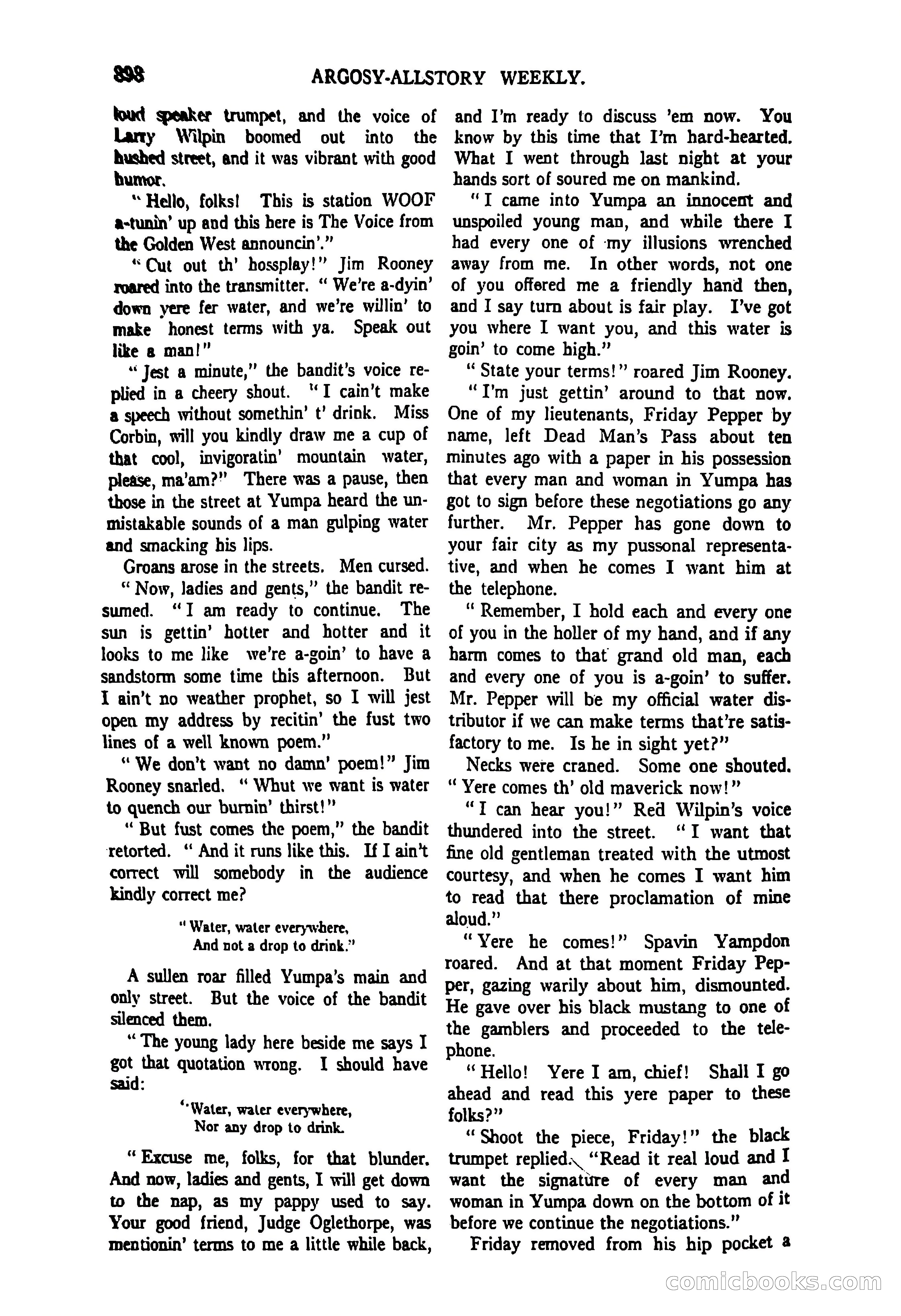 Argosy All-Story Weekly, June 27, 1925 — page 102 of 168