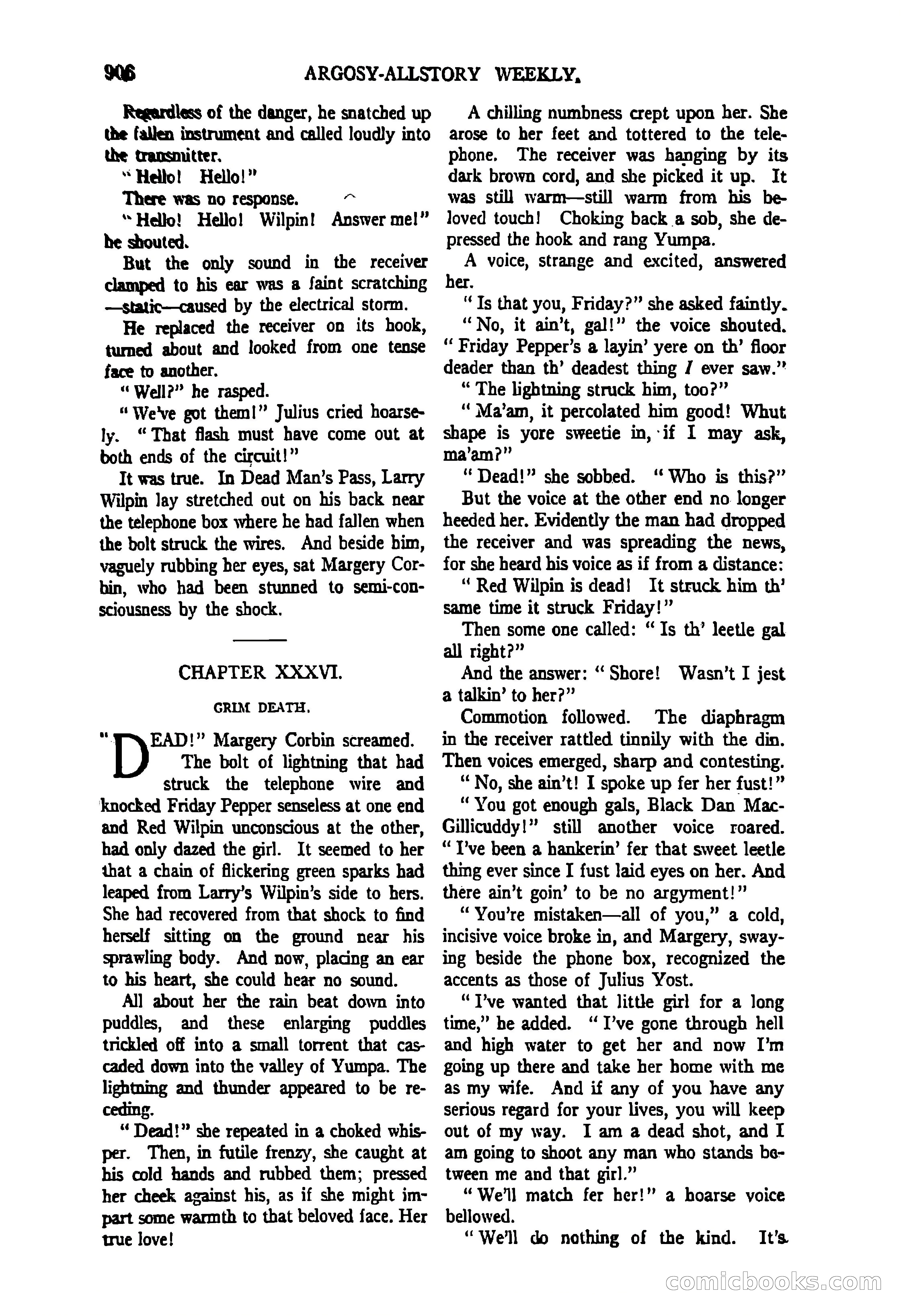 Argosy All-Story Weekly, June 27, 1925 — page 110 of 168