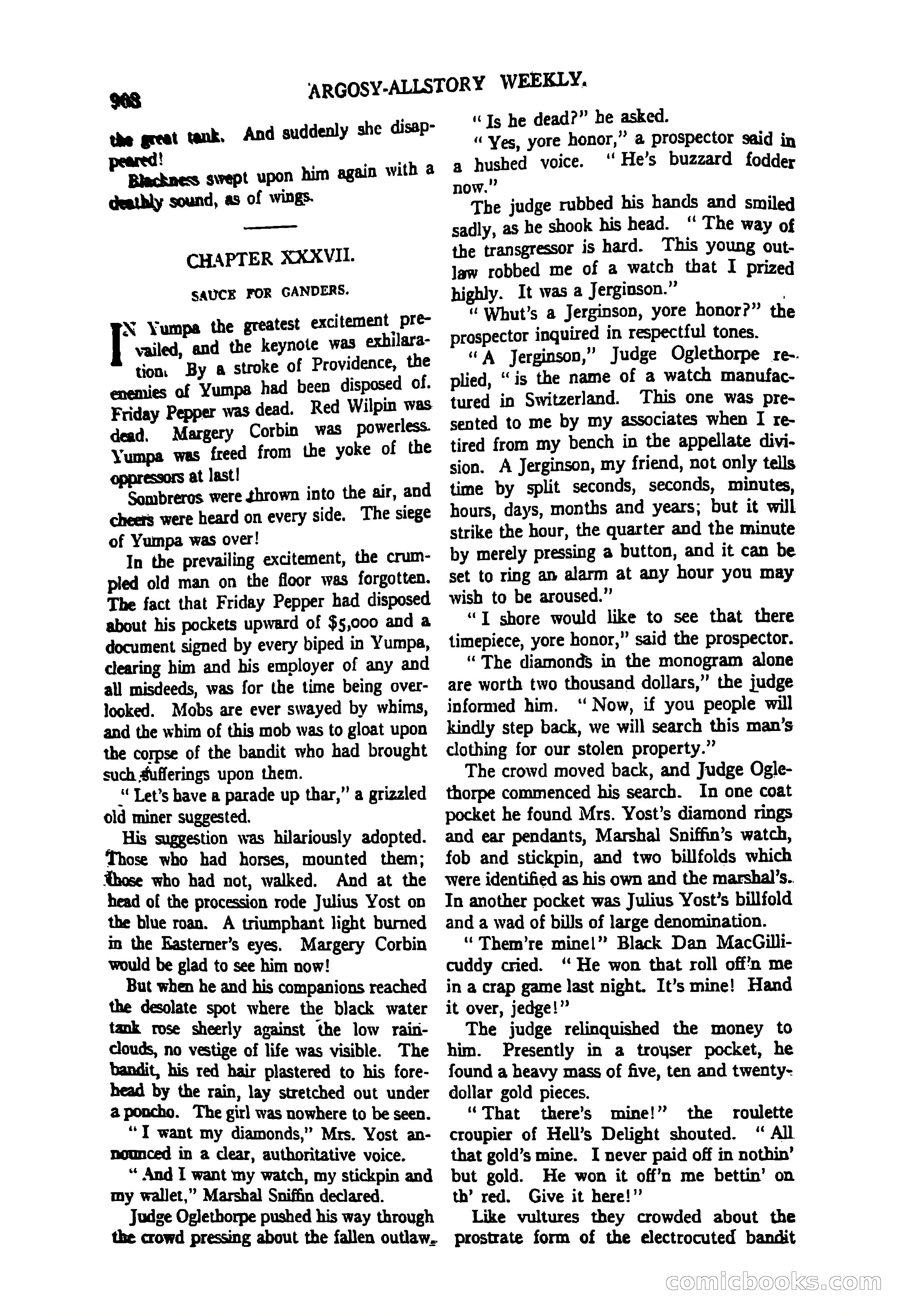 Argosy All-Story Weekly, June 27, 1925 — page 112 of 168