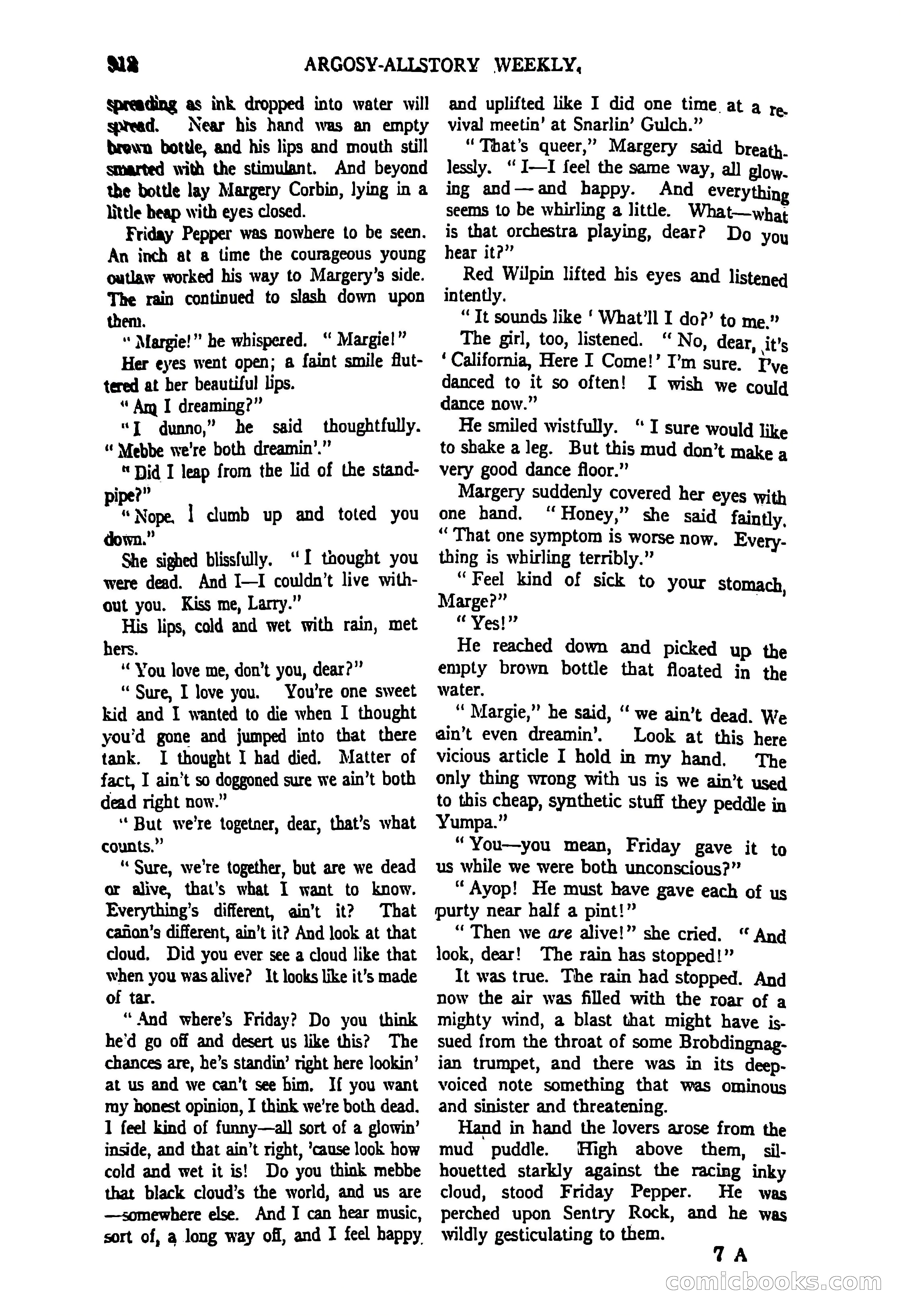 Argosy All-Story Weekly, June 27, 1925 — page 116 of 168