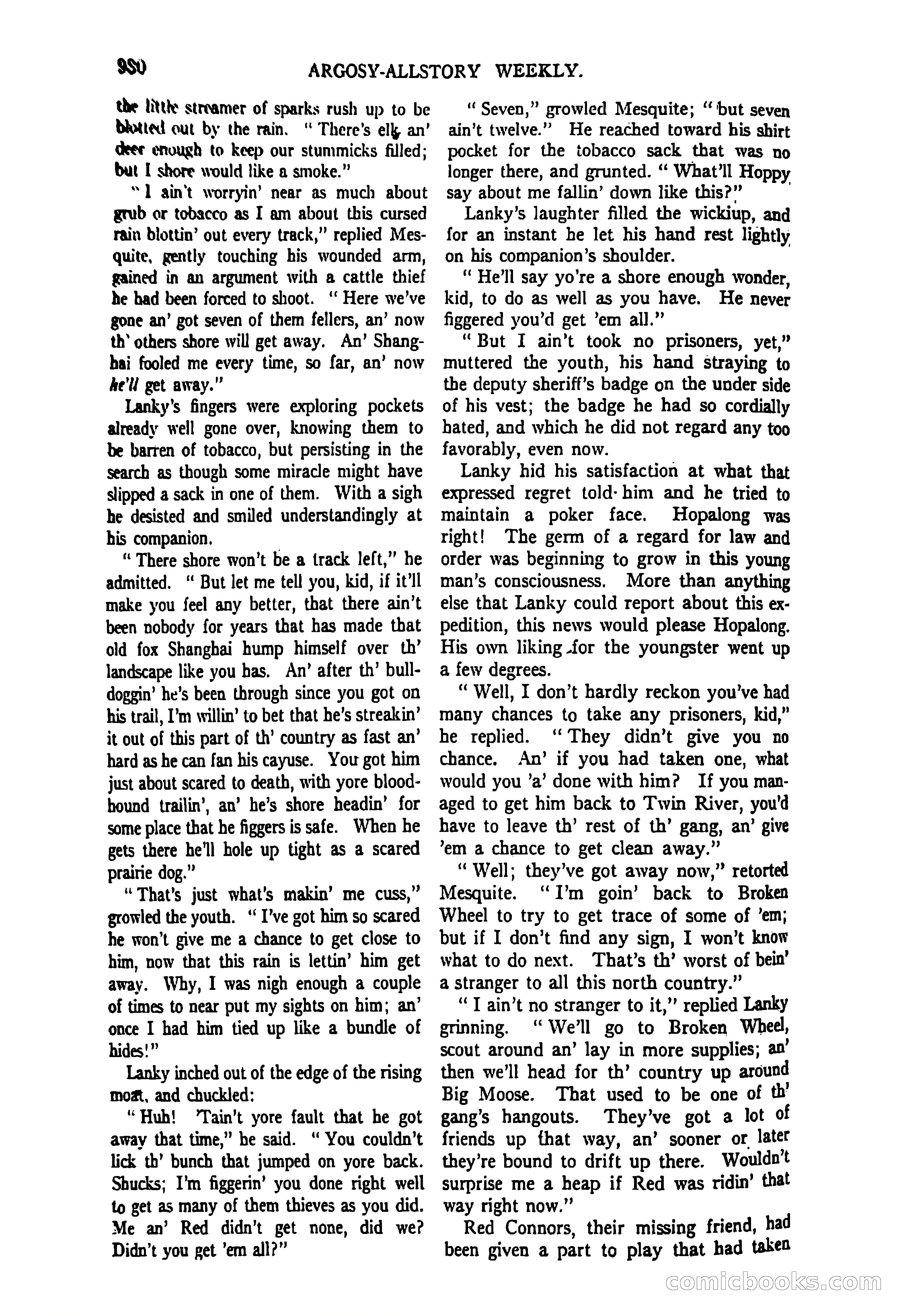 Argosy All-Story Weekly, June 27, 1925 — page 134 of 168