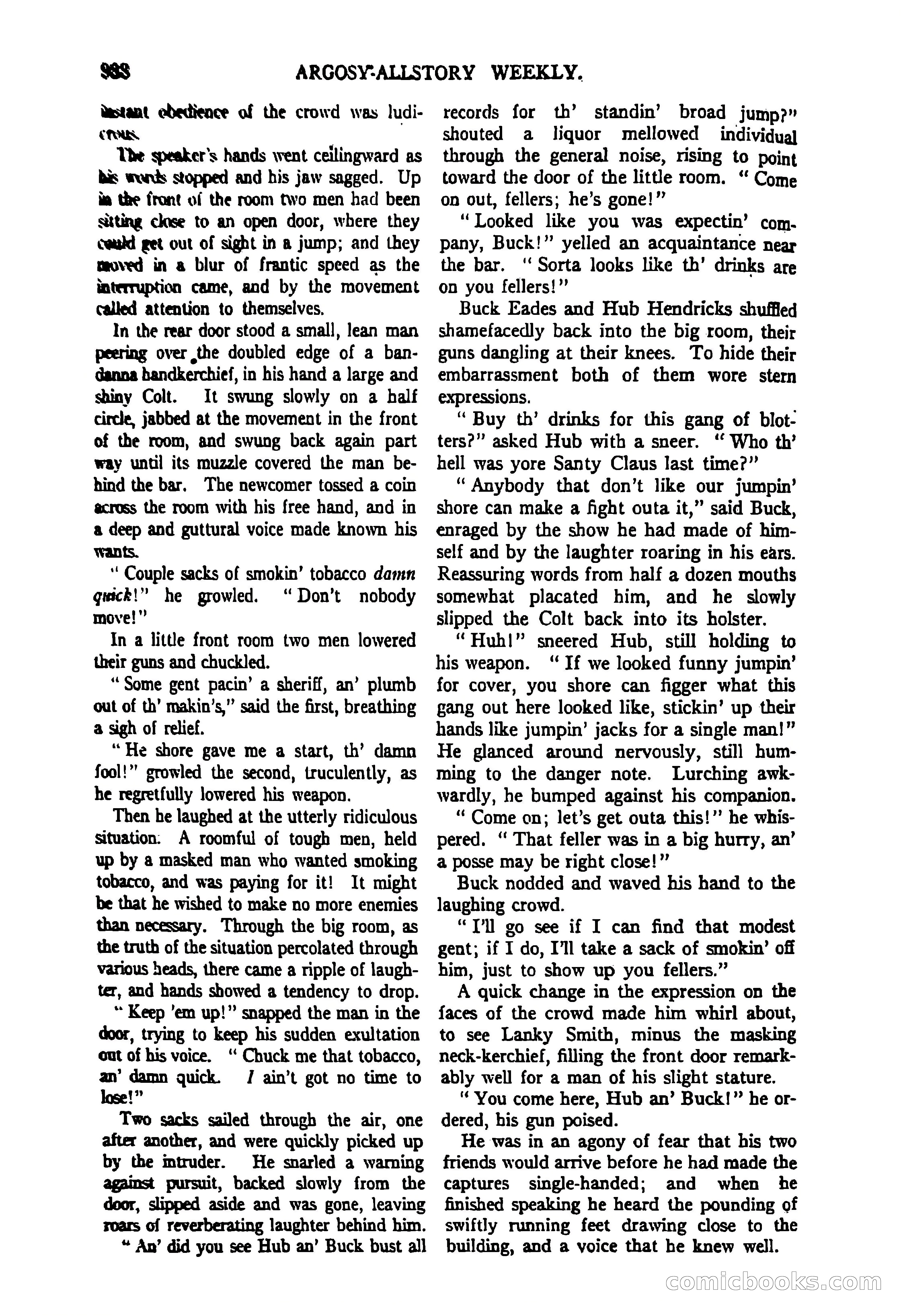 Argosy All-Story Weekly, June 27, 1925 — page 144 of 168