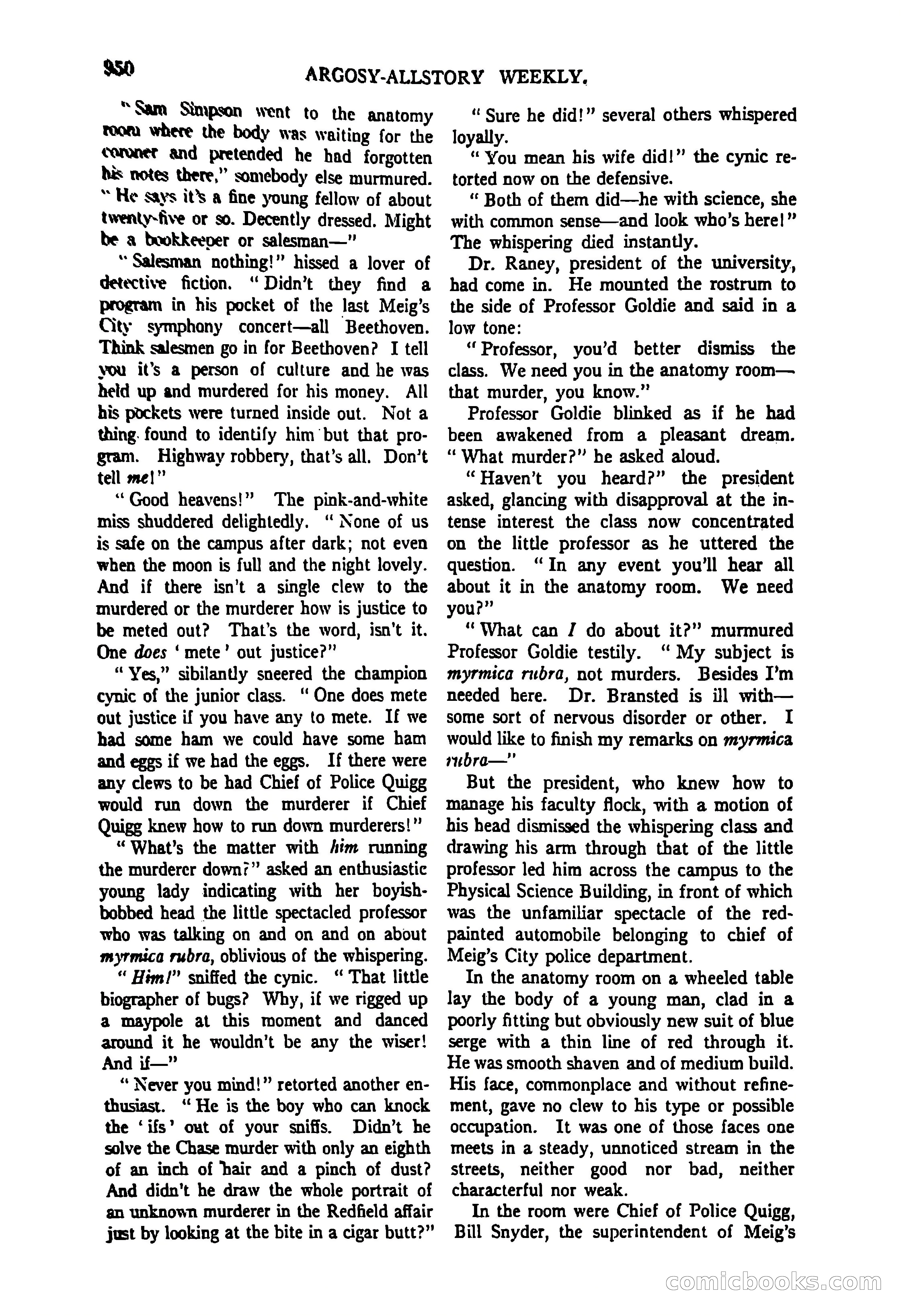 Argosy All-Story Weekly, June 27, 1925 — page 154 of 168