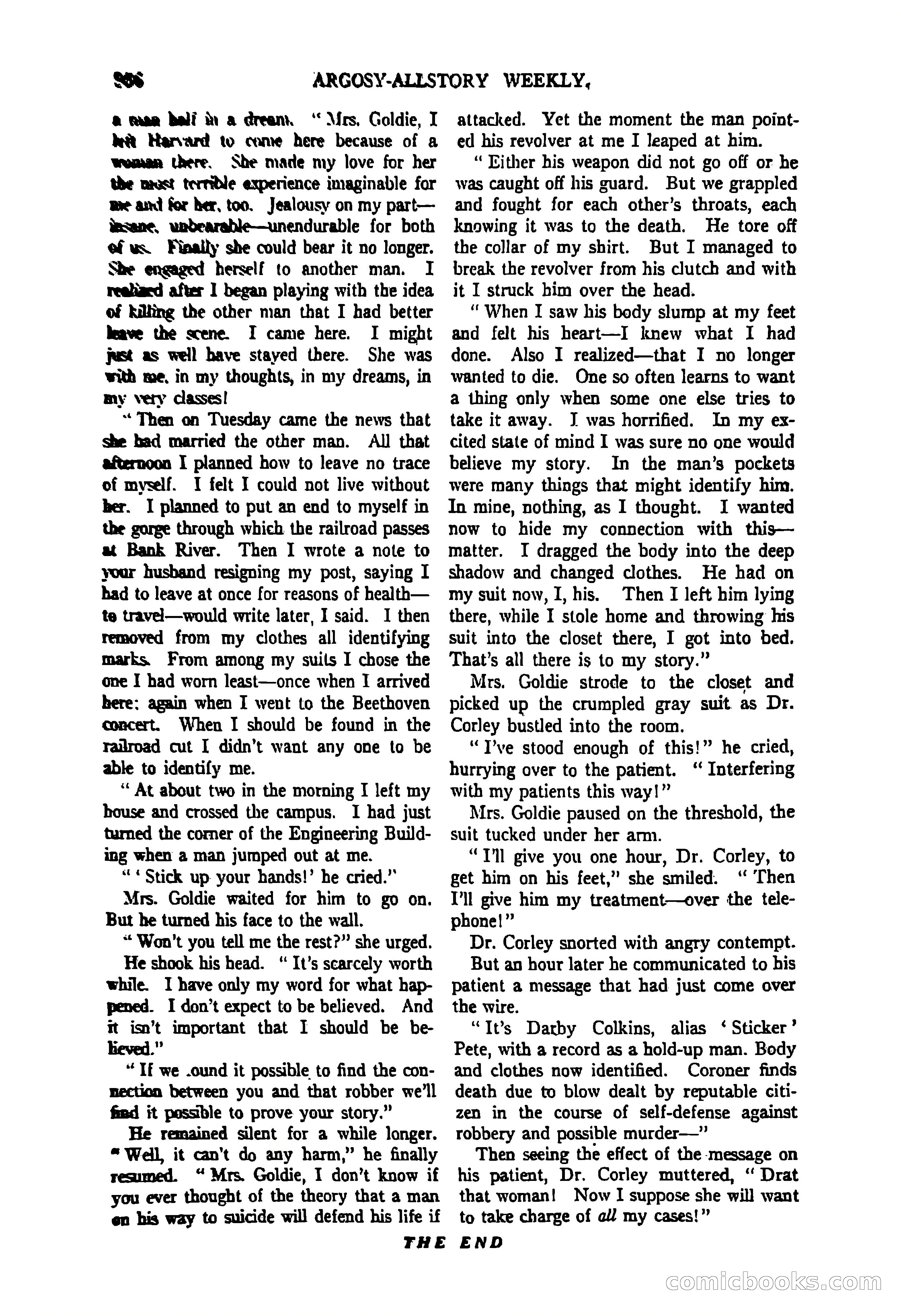 Argosy All-Story Weekly, June 27, 1925 — page 162 of 168
