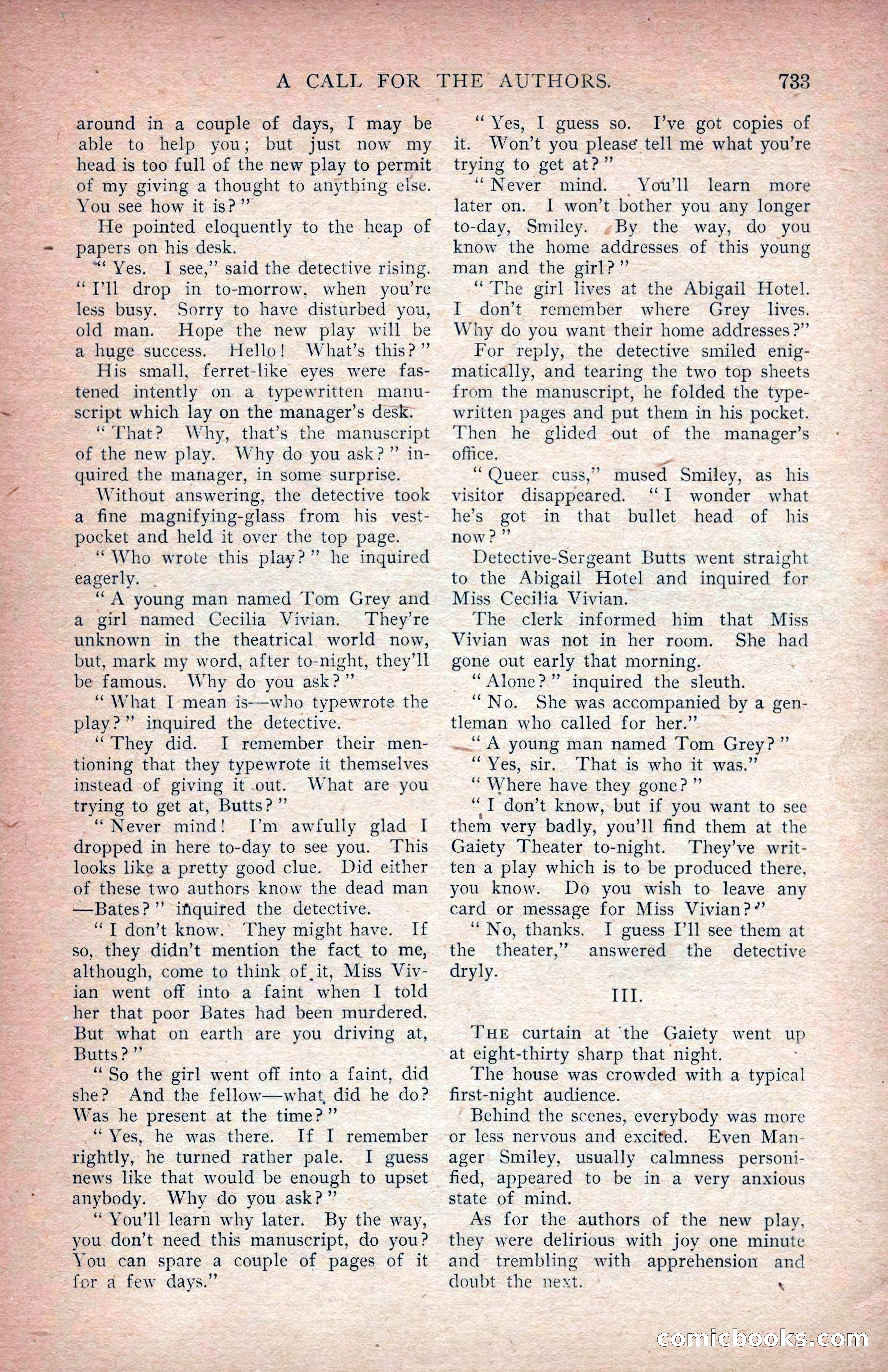 The Argosy, March 1907 — page 161 of 228