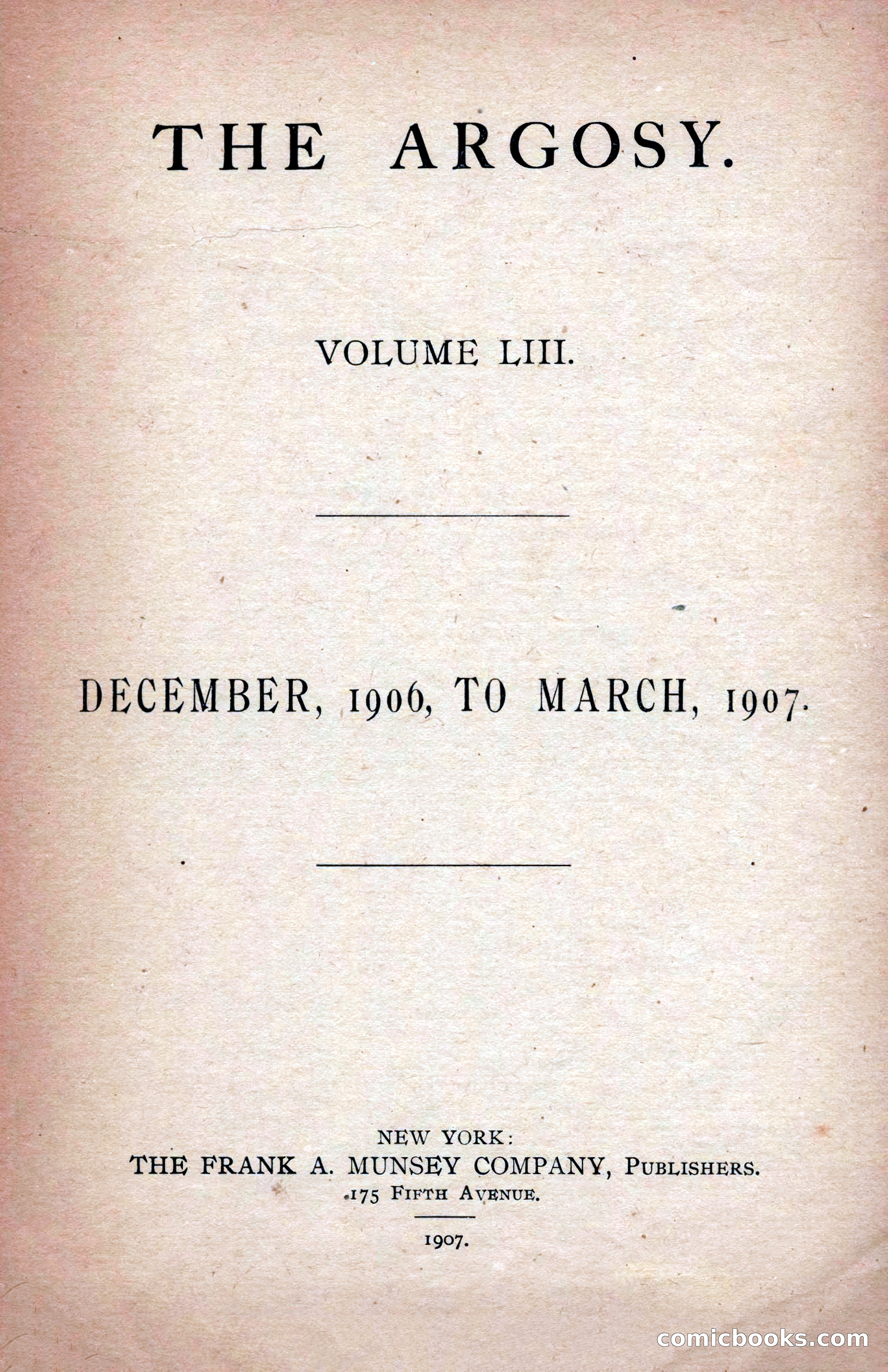 The Argosy, March 1907 — page 193 of 228