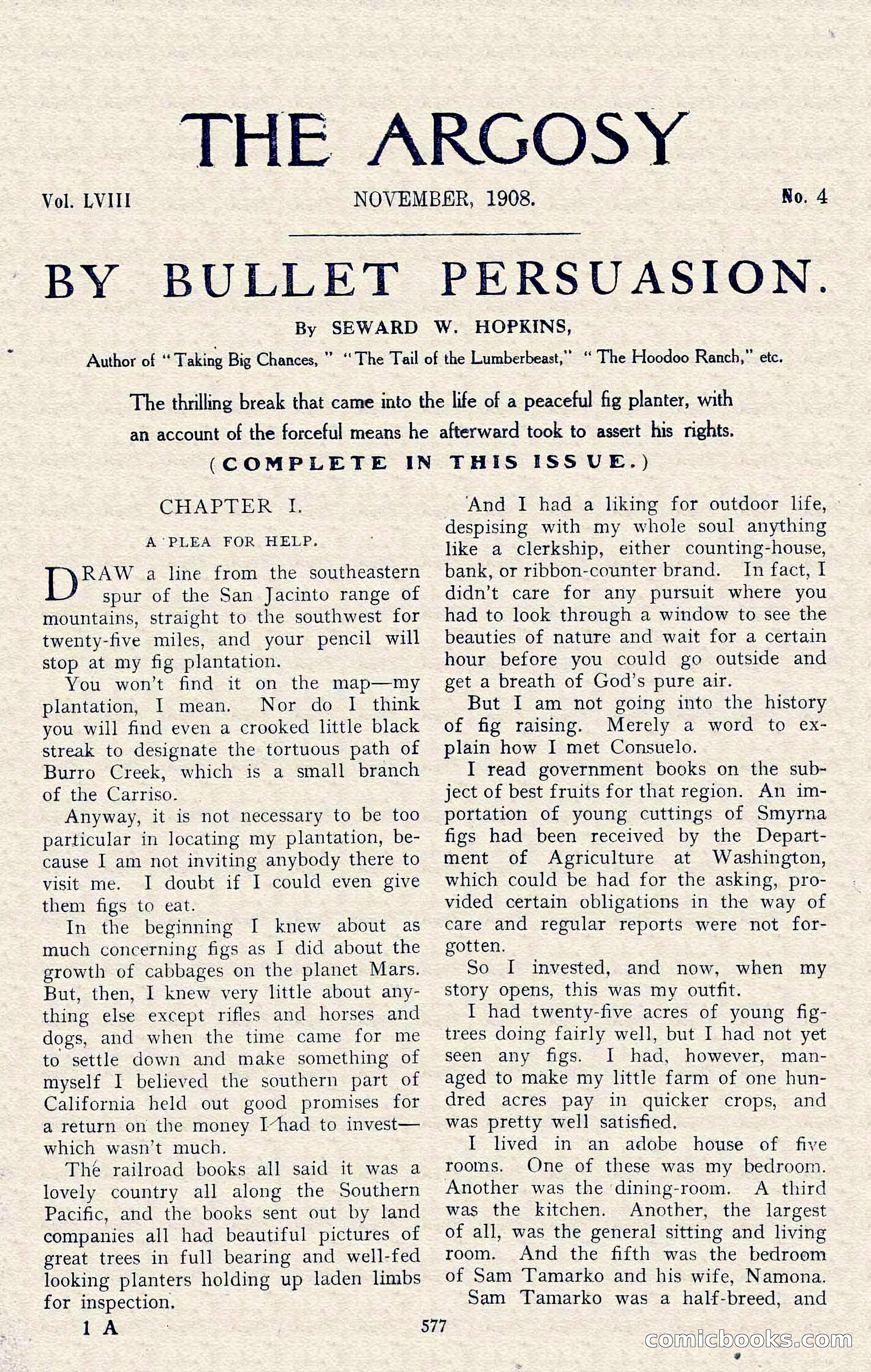 The Argosy, November 1908 — page 11 of 245