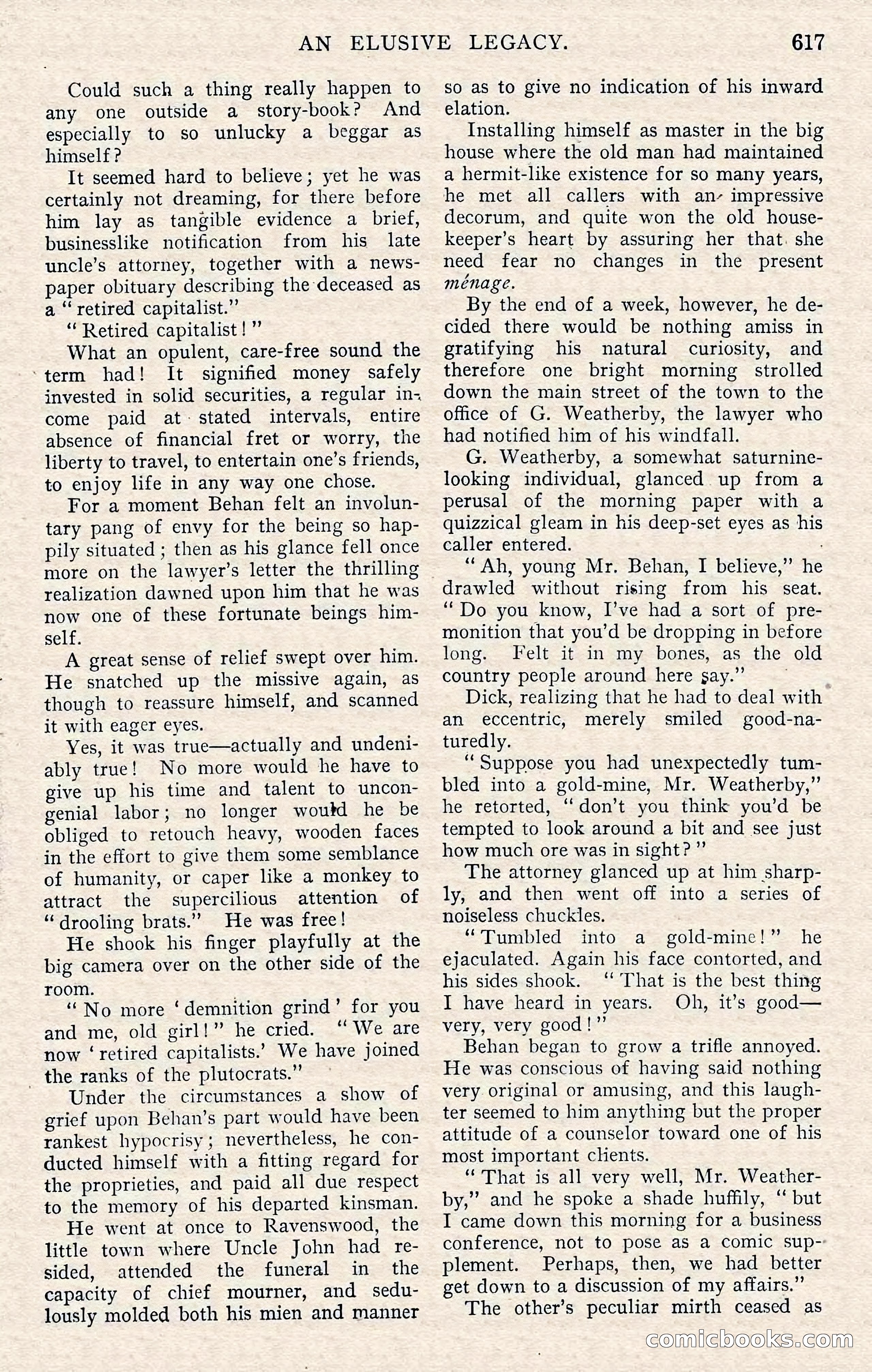The Argosy, November 1908 — page 51 of 245