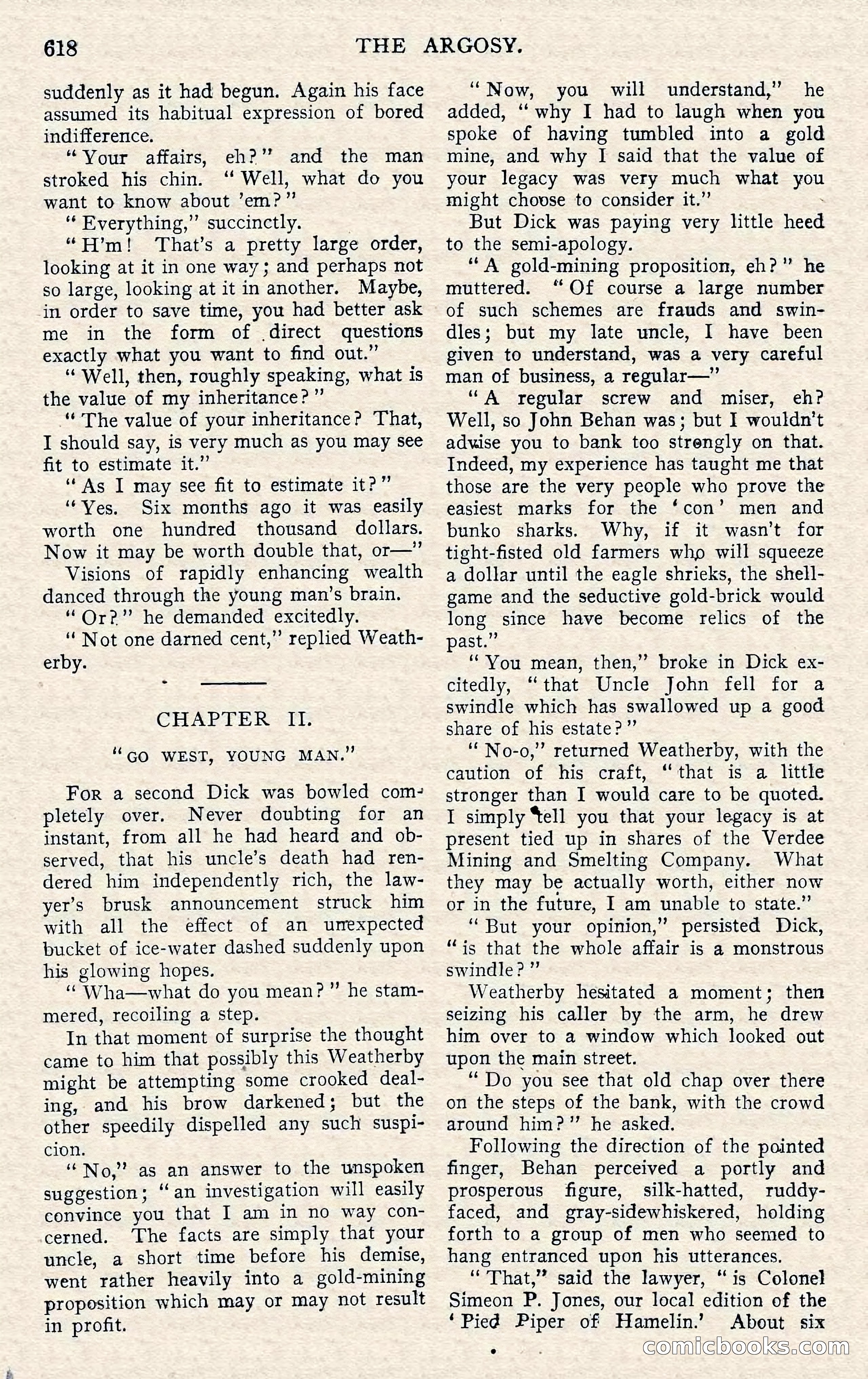 The Argosy, November 1908 — page 52 of 245