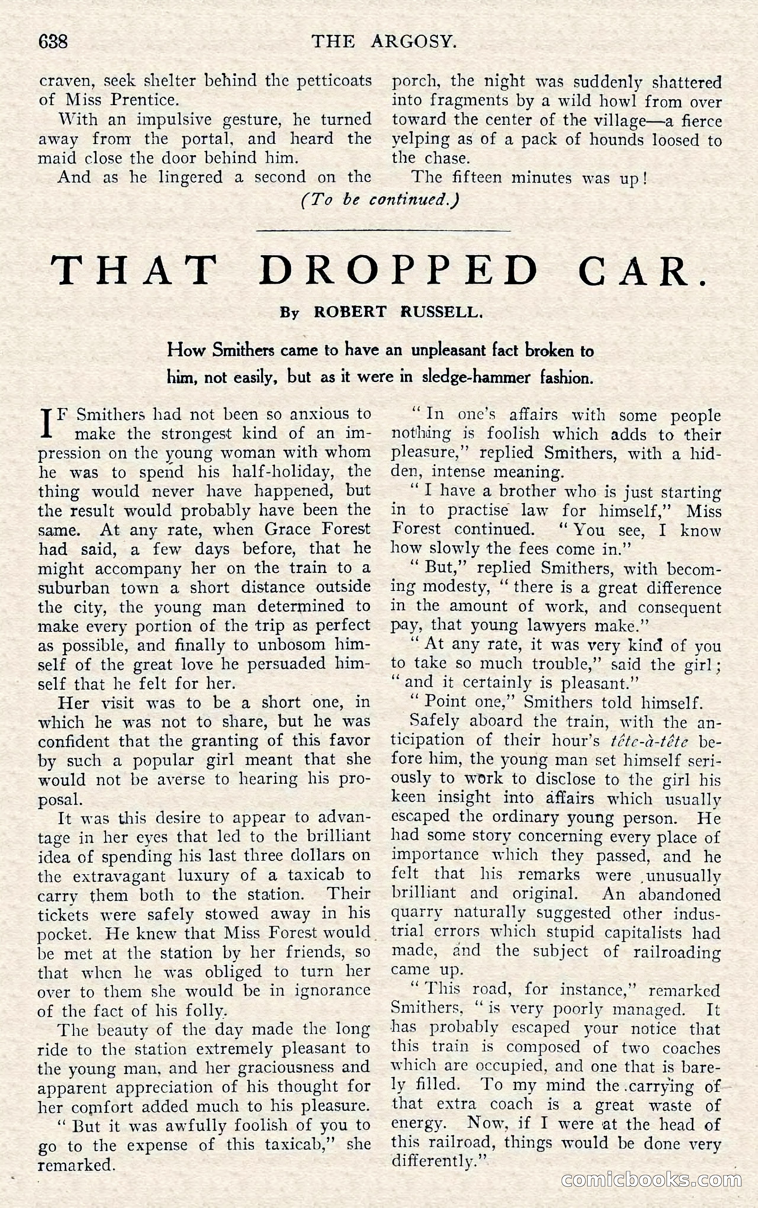 The Argosy, November 1908 — page 72 of 245