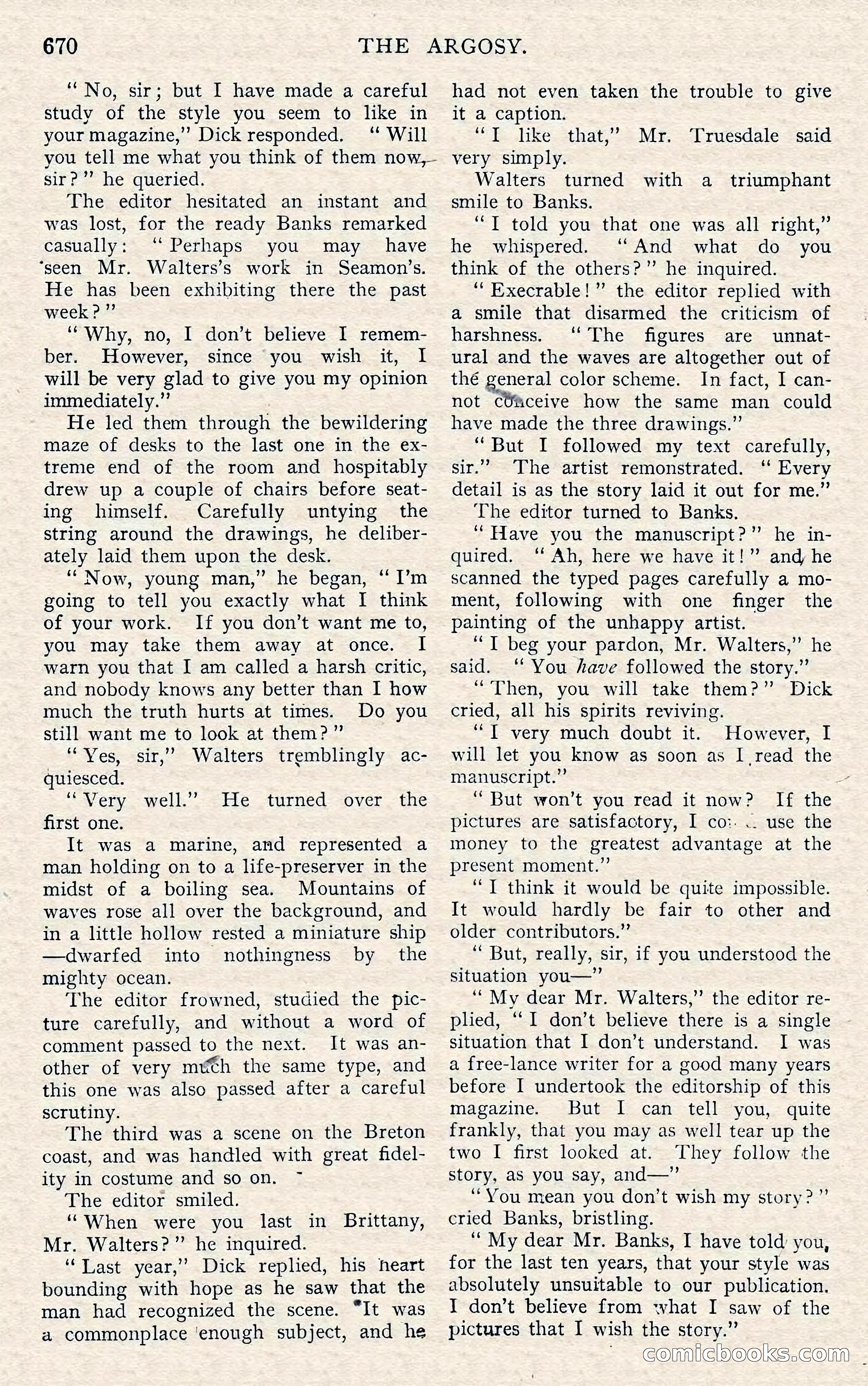 The Argosy, November 1908 — page 104 of 245