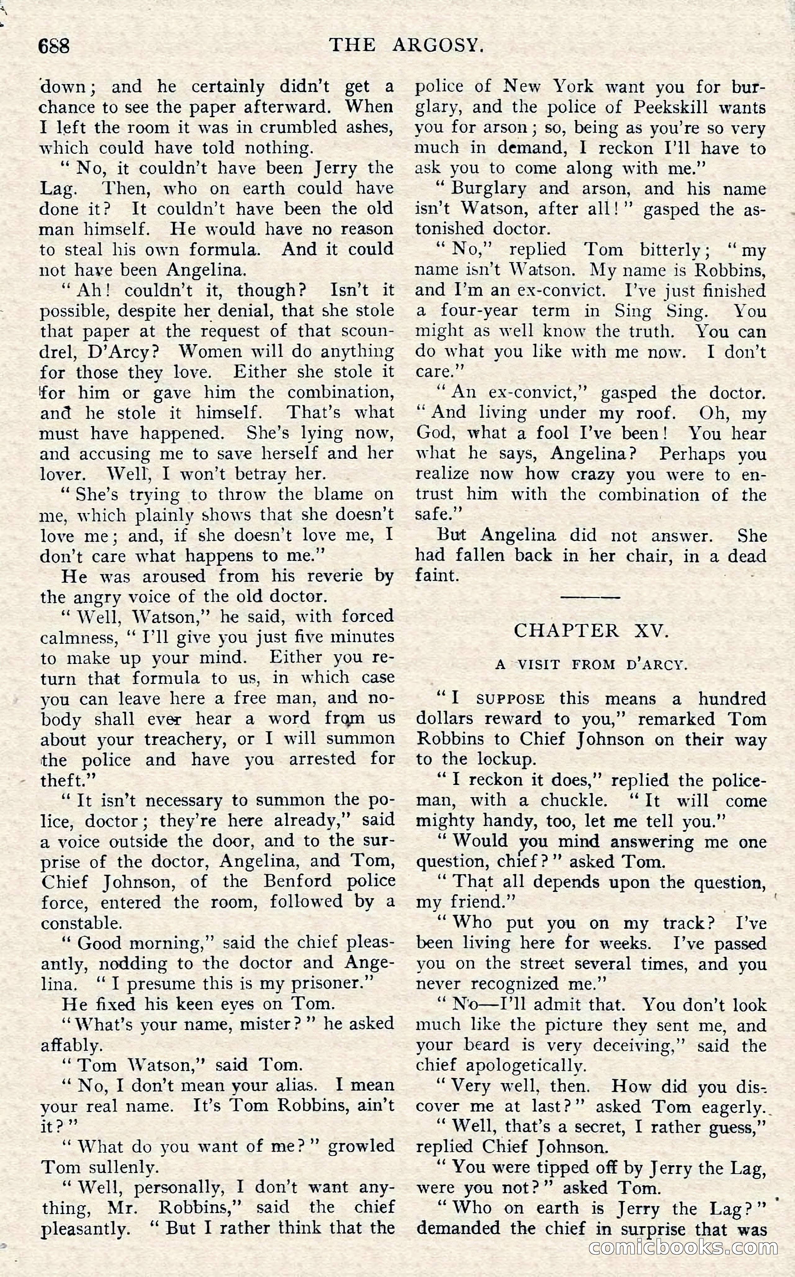 The Argosy, November 1908 — page 122 of 245