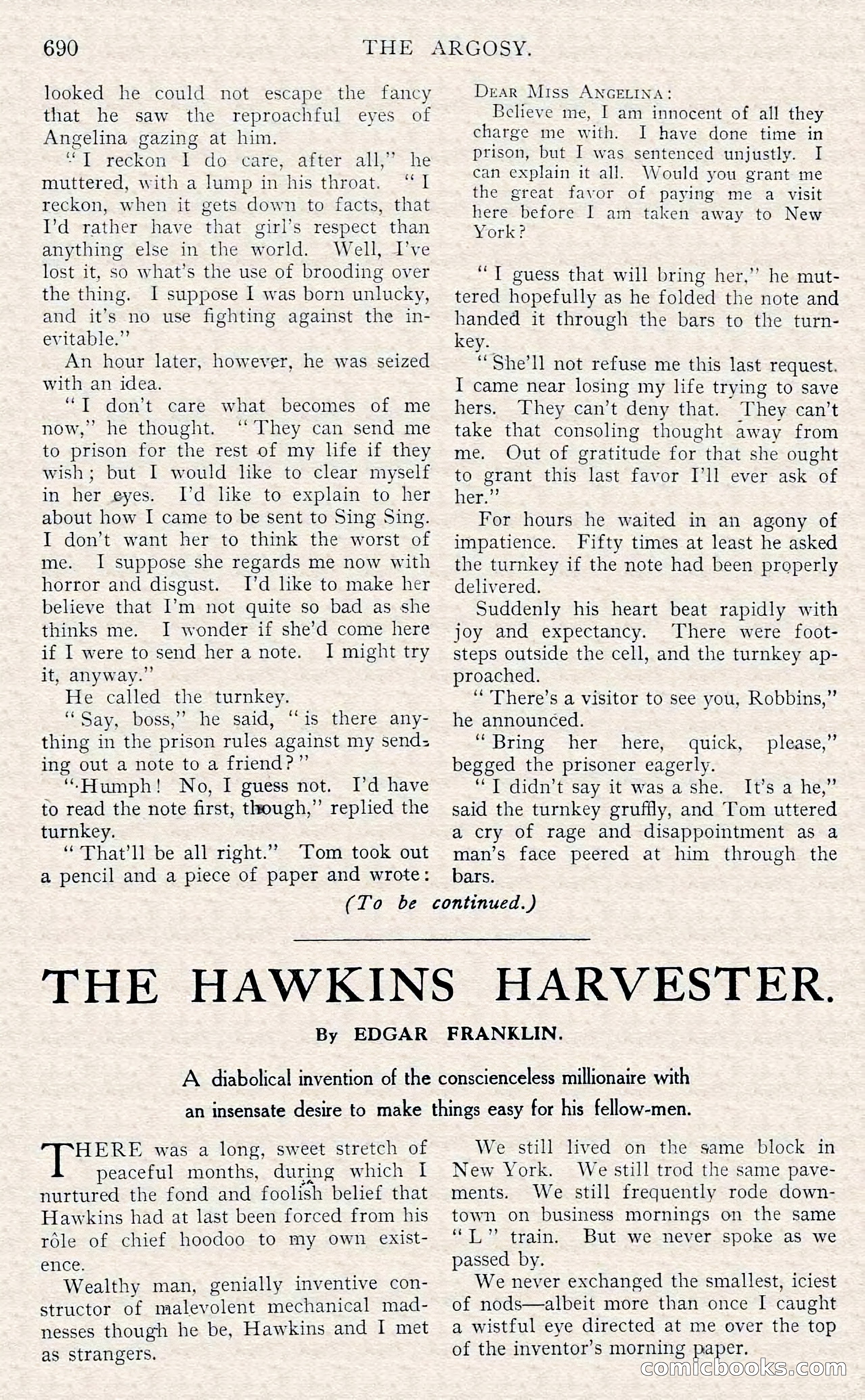 The Argosy, November 1908 — page 124 of 245