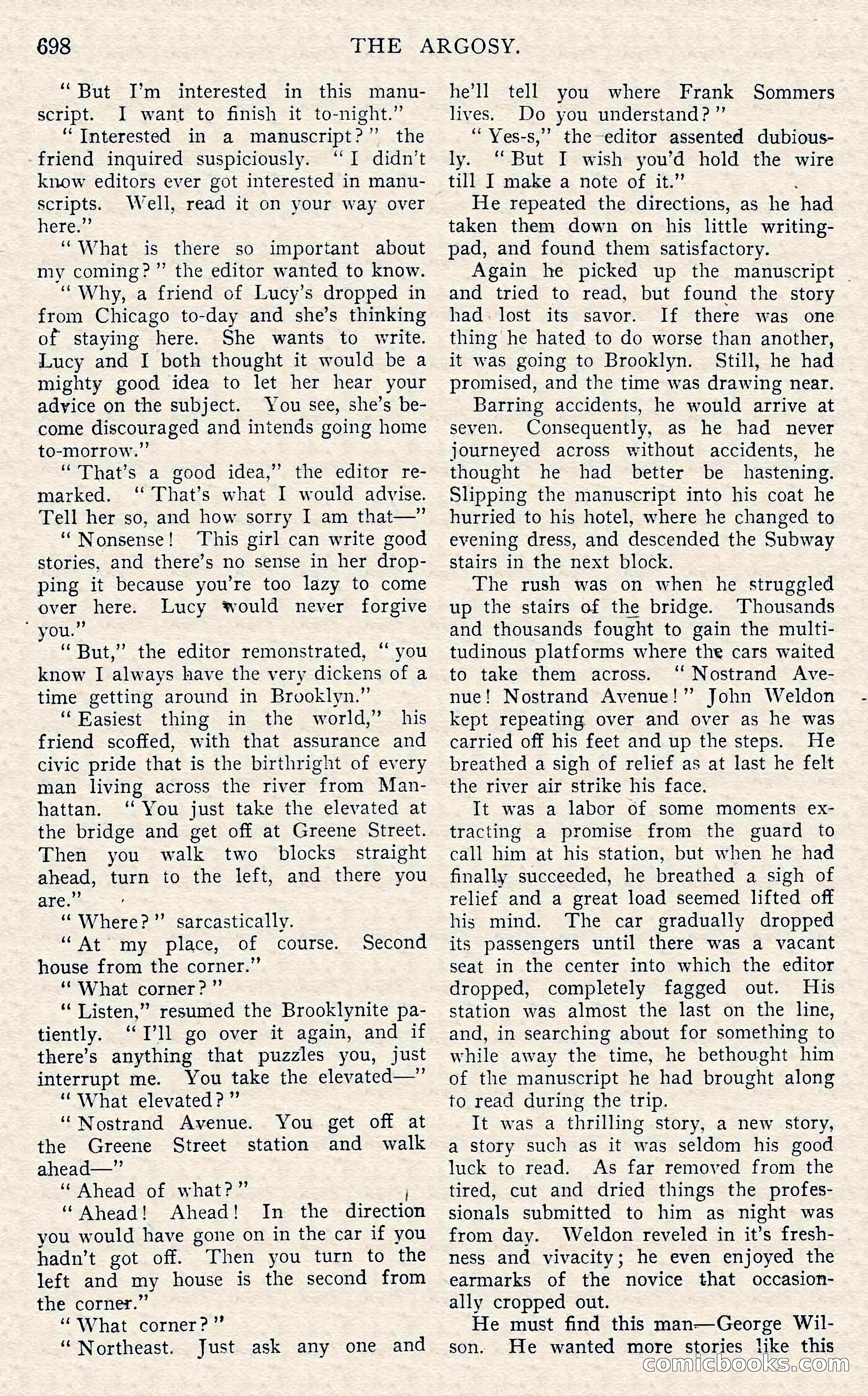 The Argosy, November 1908 — page 132 of 245