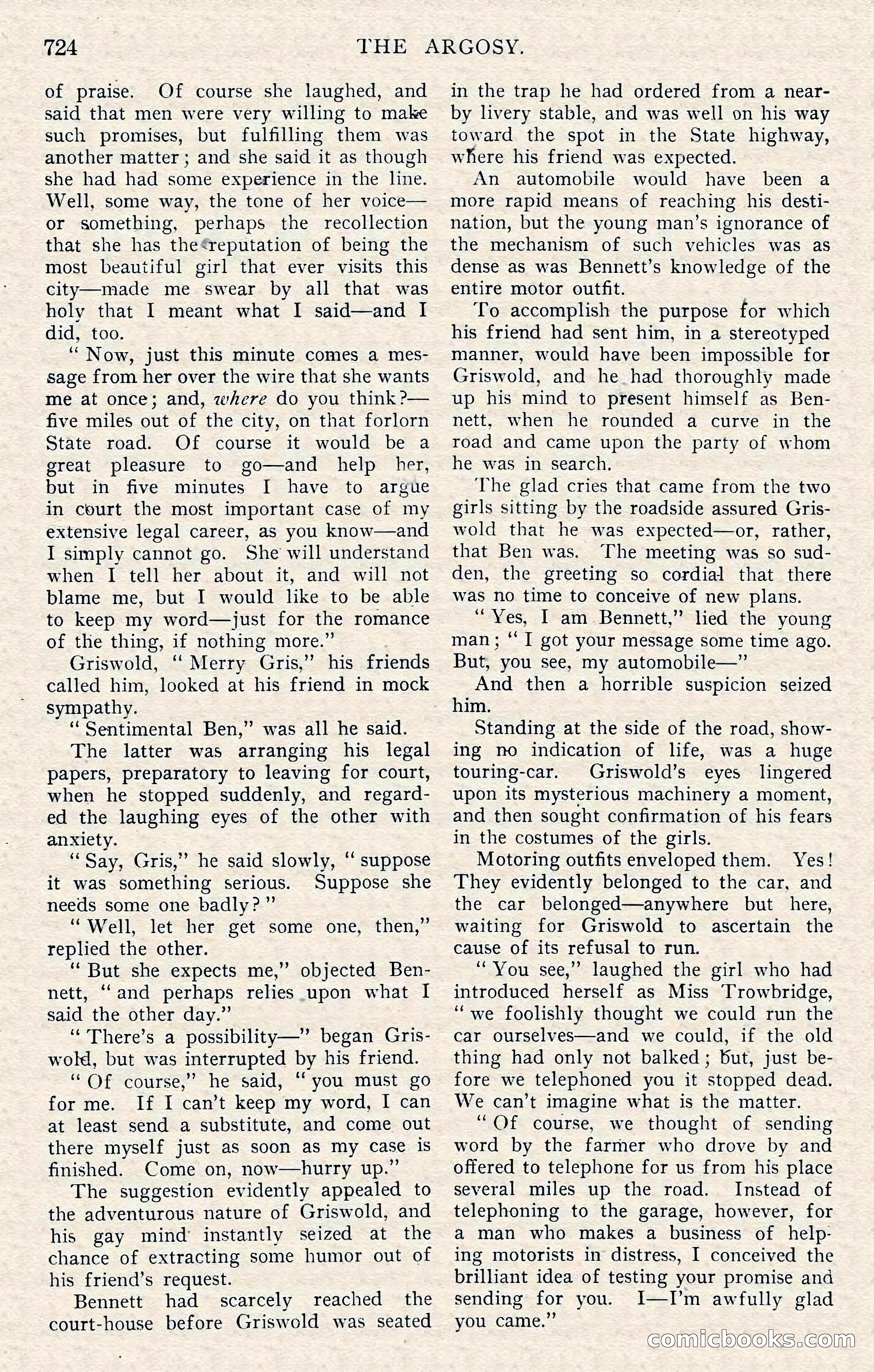 The Argosy, November 1908 — page 158 of 245