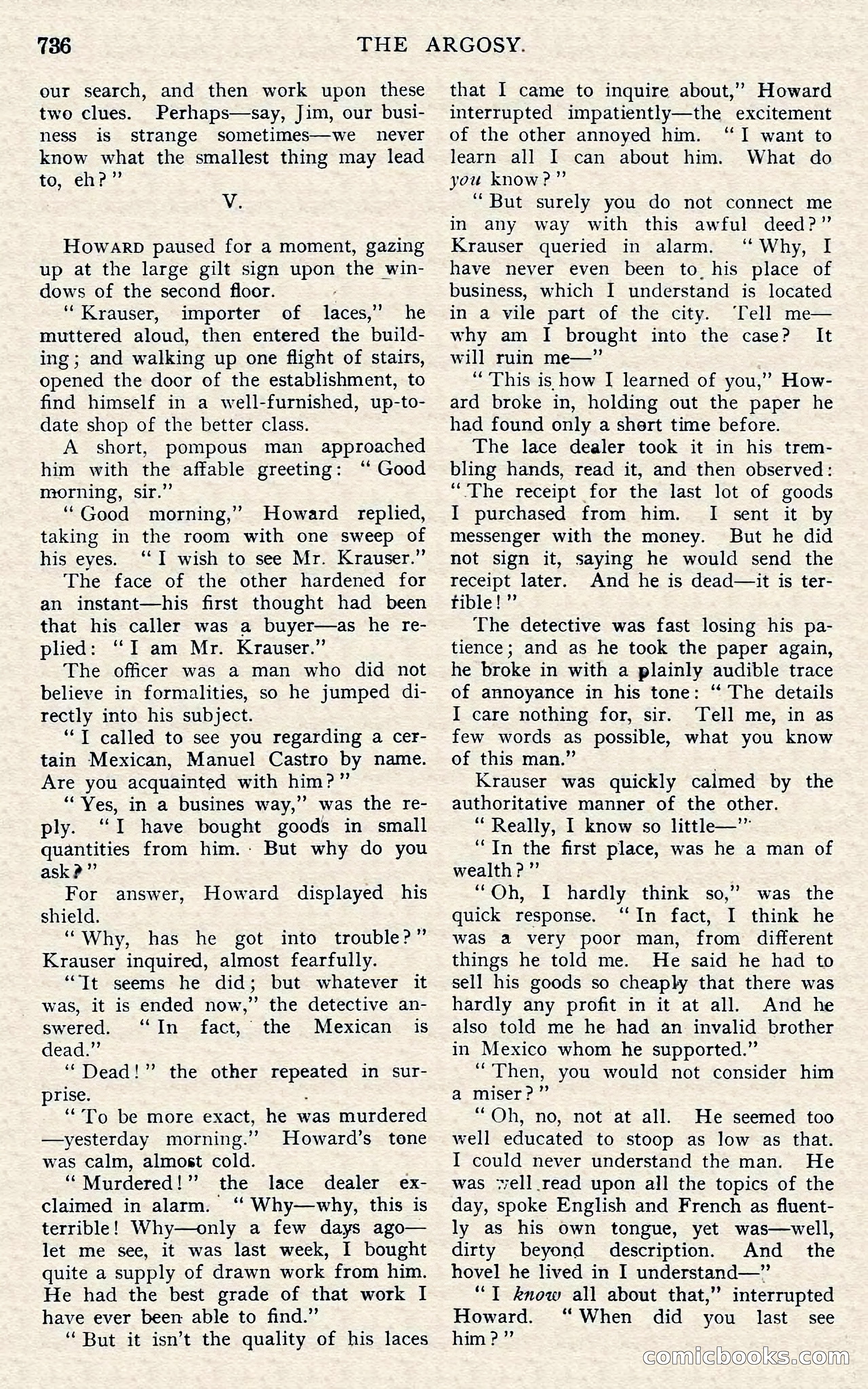 The Argosy, November 1908 — page 170 of 245