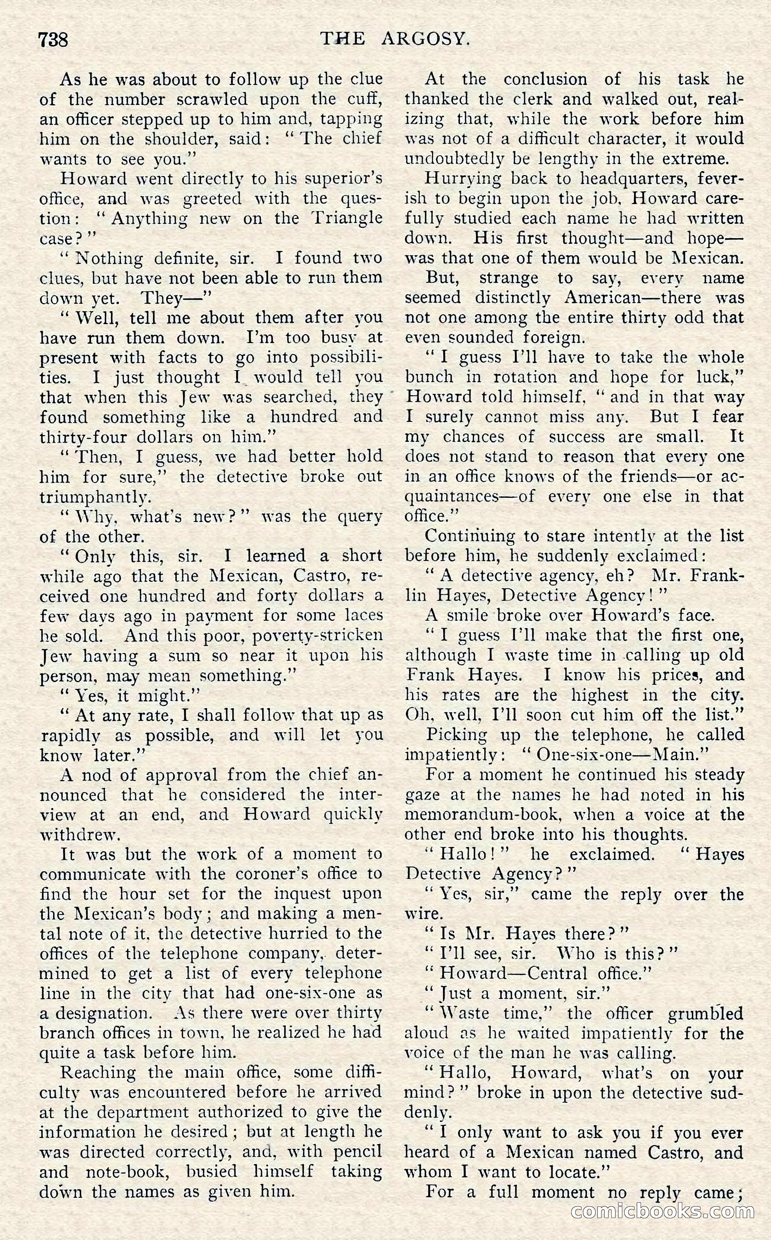 The Argosy, November 1908 — page 172 of 245