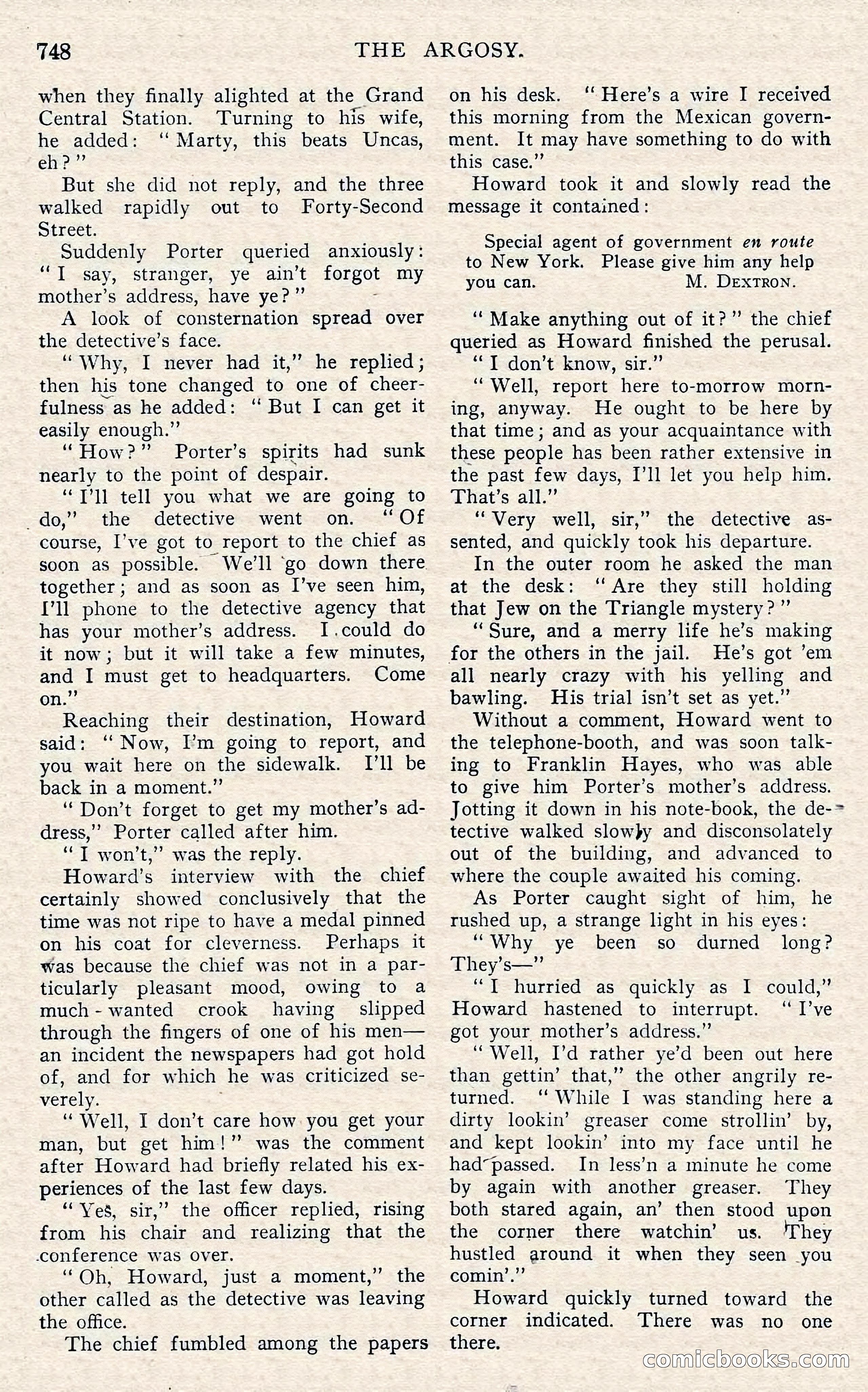 The Argosy, November 1908 — page 182 of 245