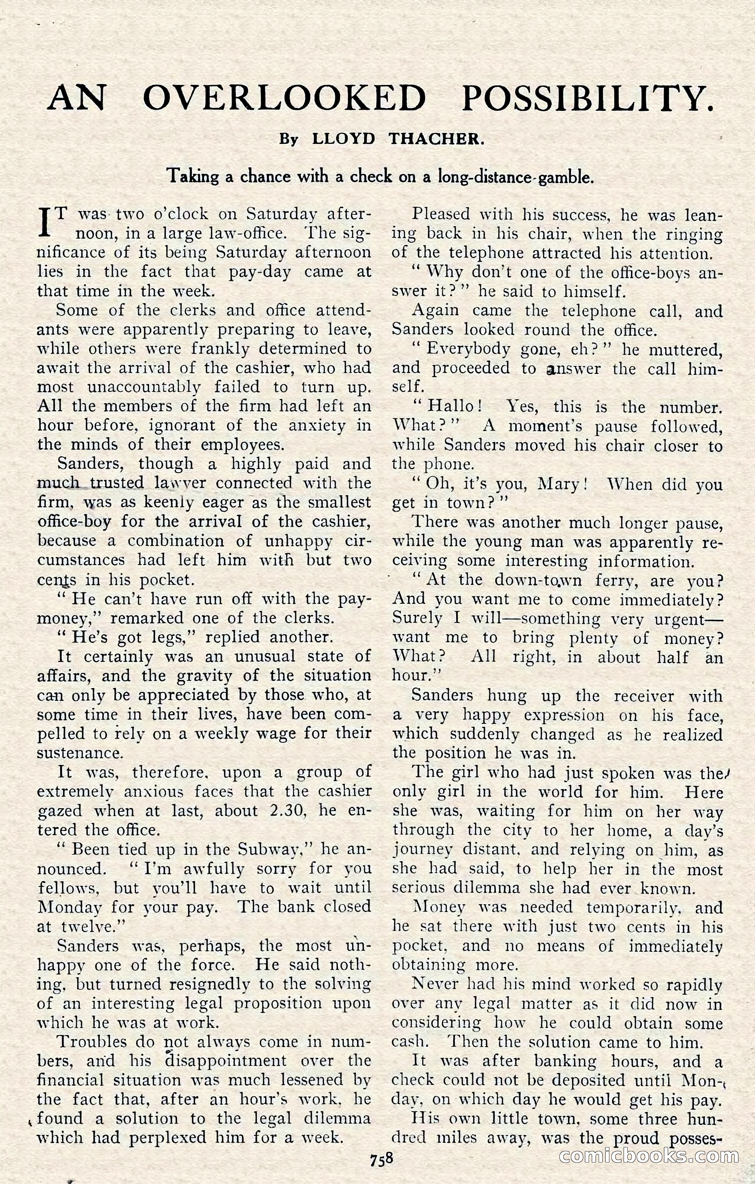 The Argosy, November 1908 — page 192 of 245