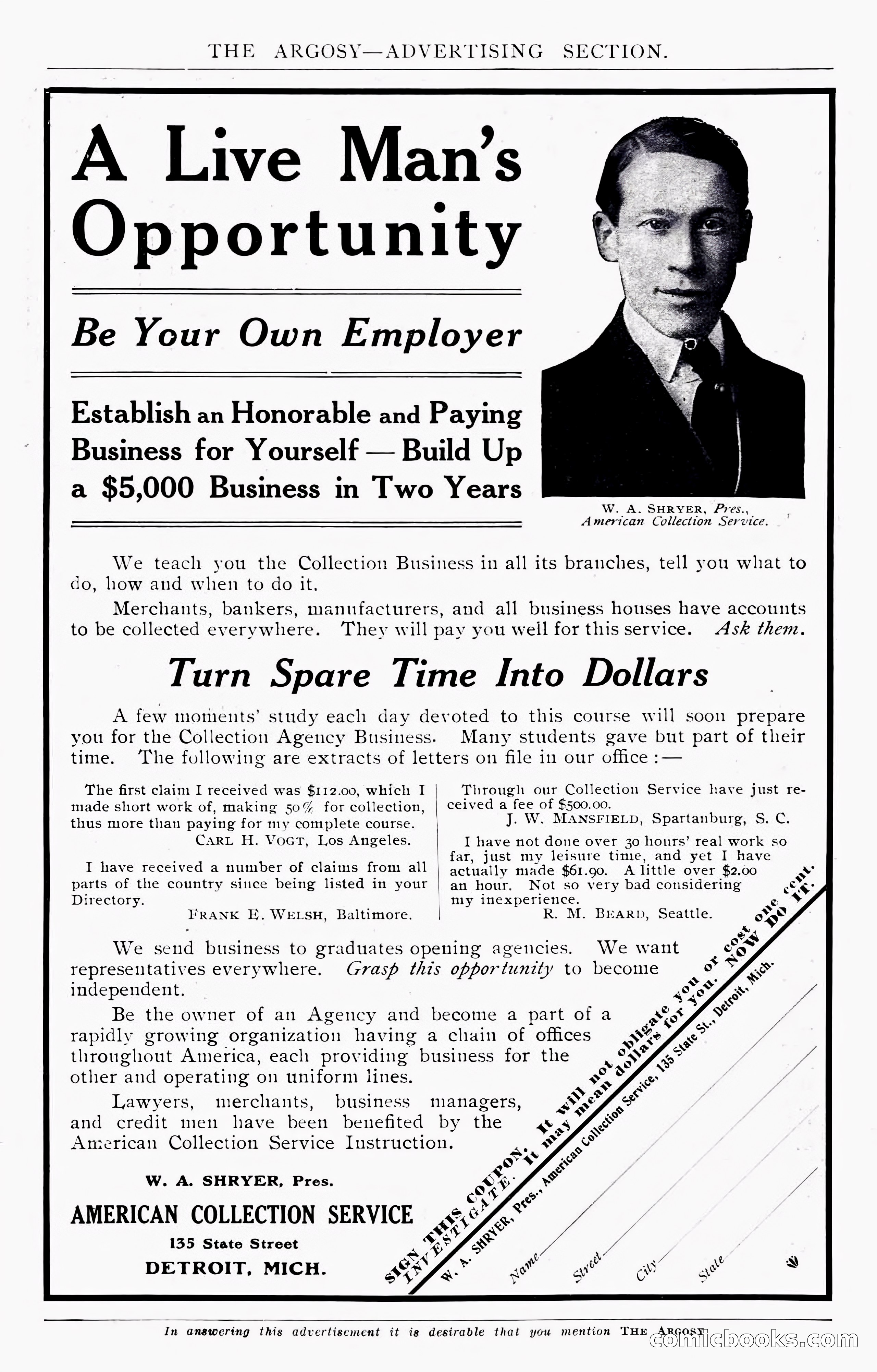 The Argosy, November 1908 — page 231 of 245