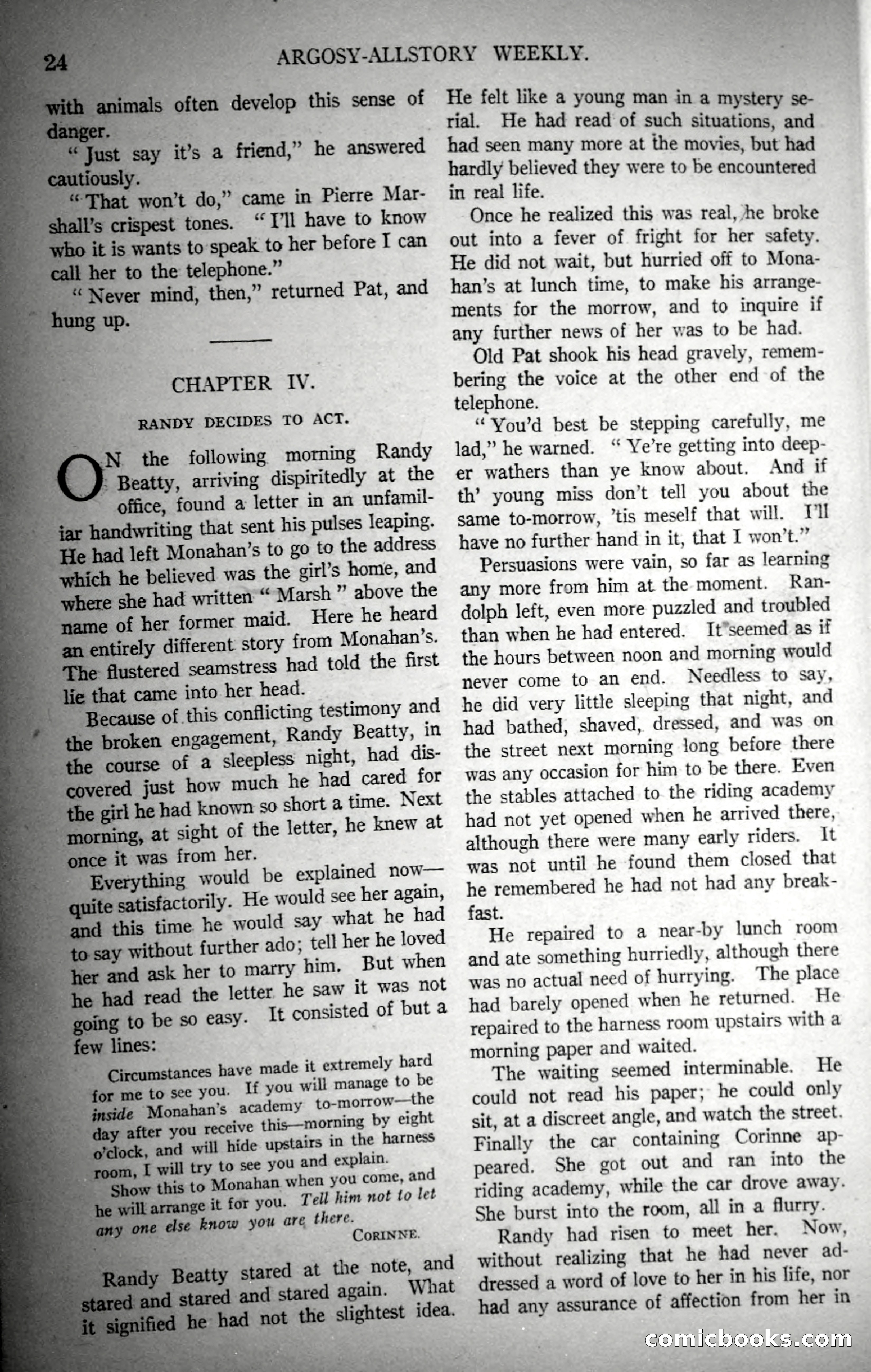 Argosy, Vol. 147, No. 1 — page 38 of 180