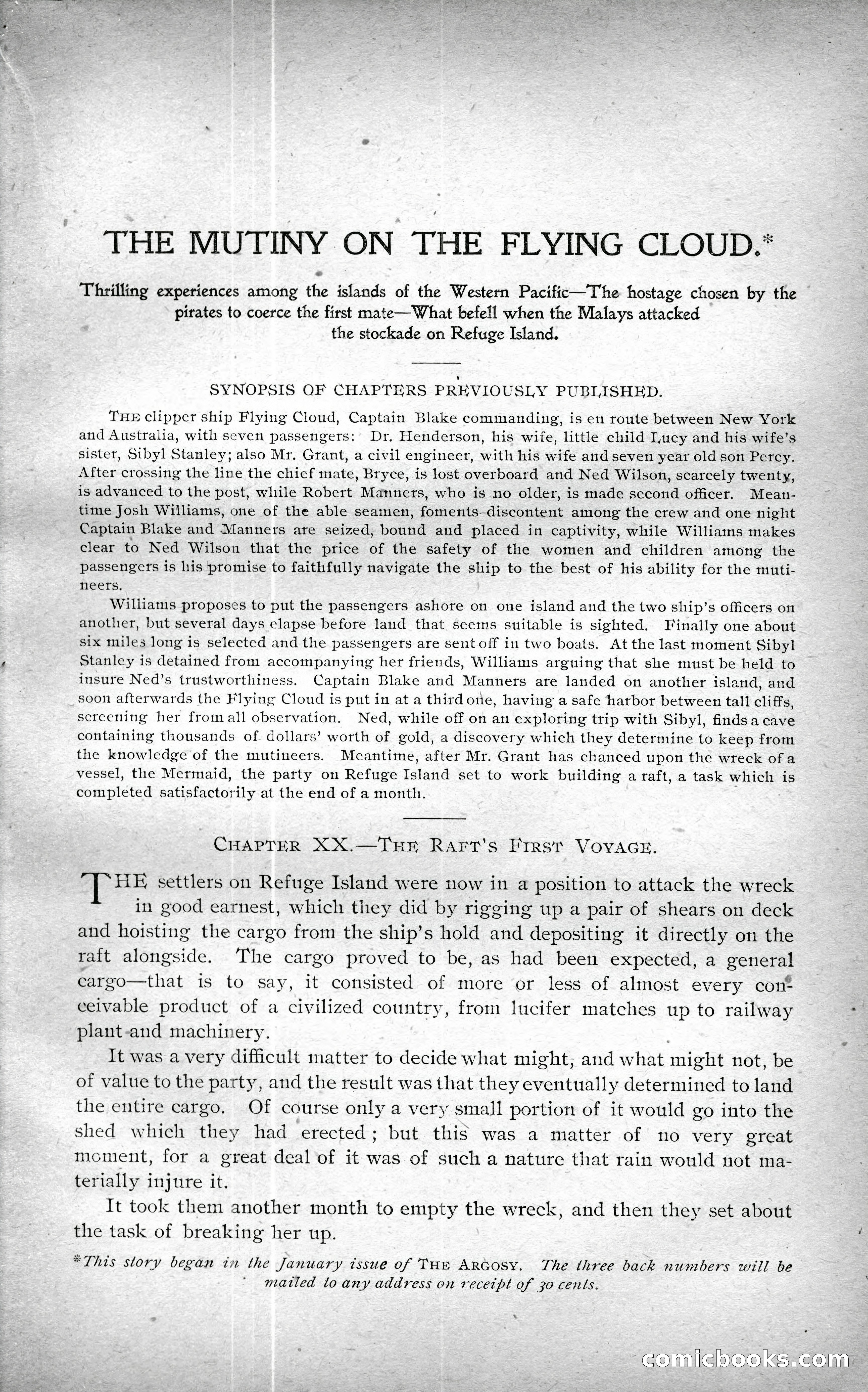 The Argosy, Vol. XXIV, No. 1 — page 121 of 192