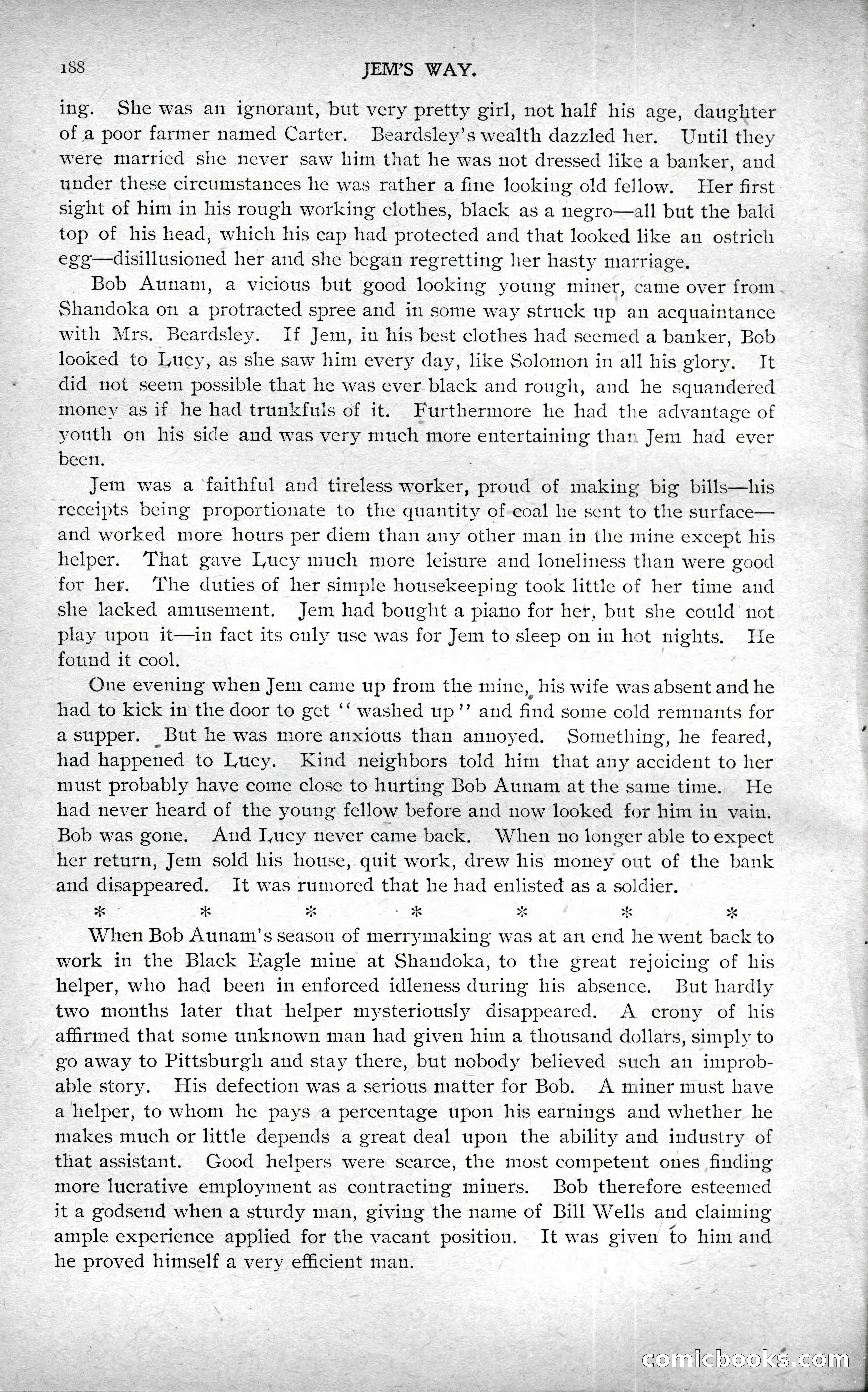 The Argosy, Vol. XXIV, No. 1 — page 188: Pulp Fiction, 1897