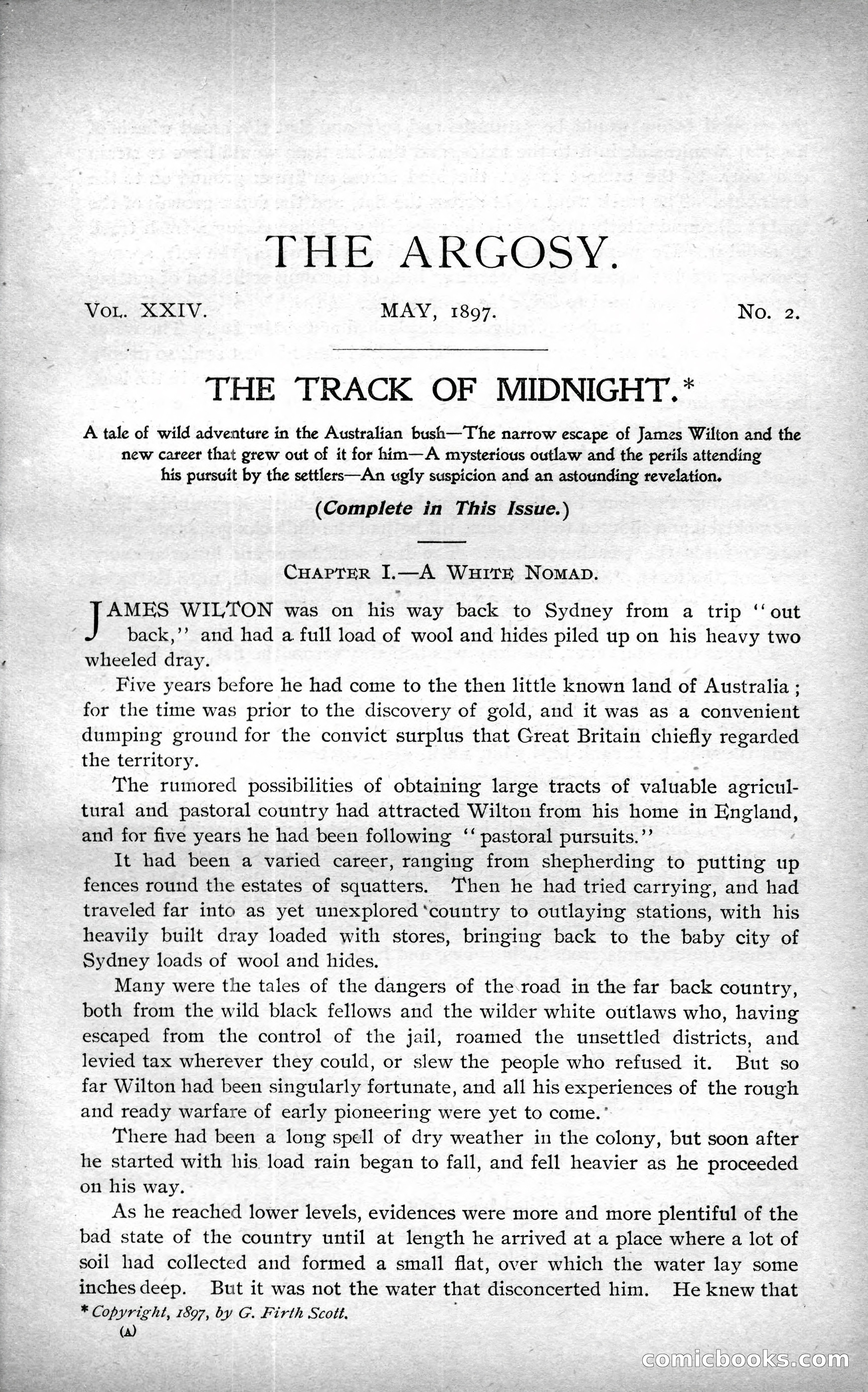 The Argosy, Vol. XXIV No. 2 — page 1 of 192