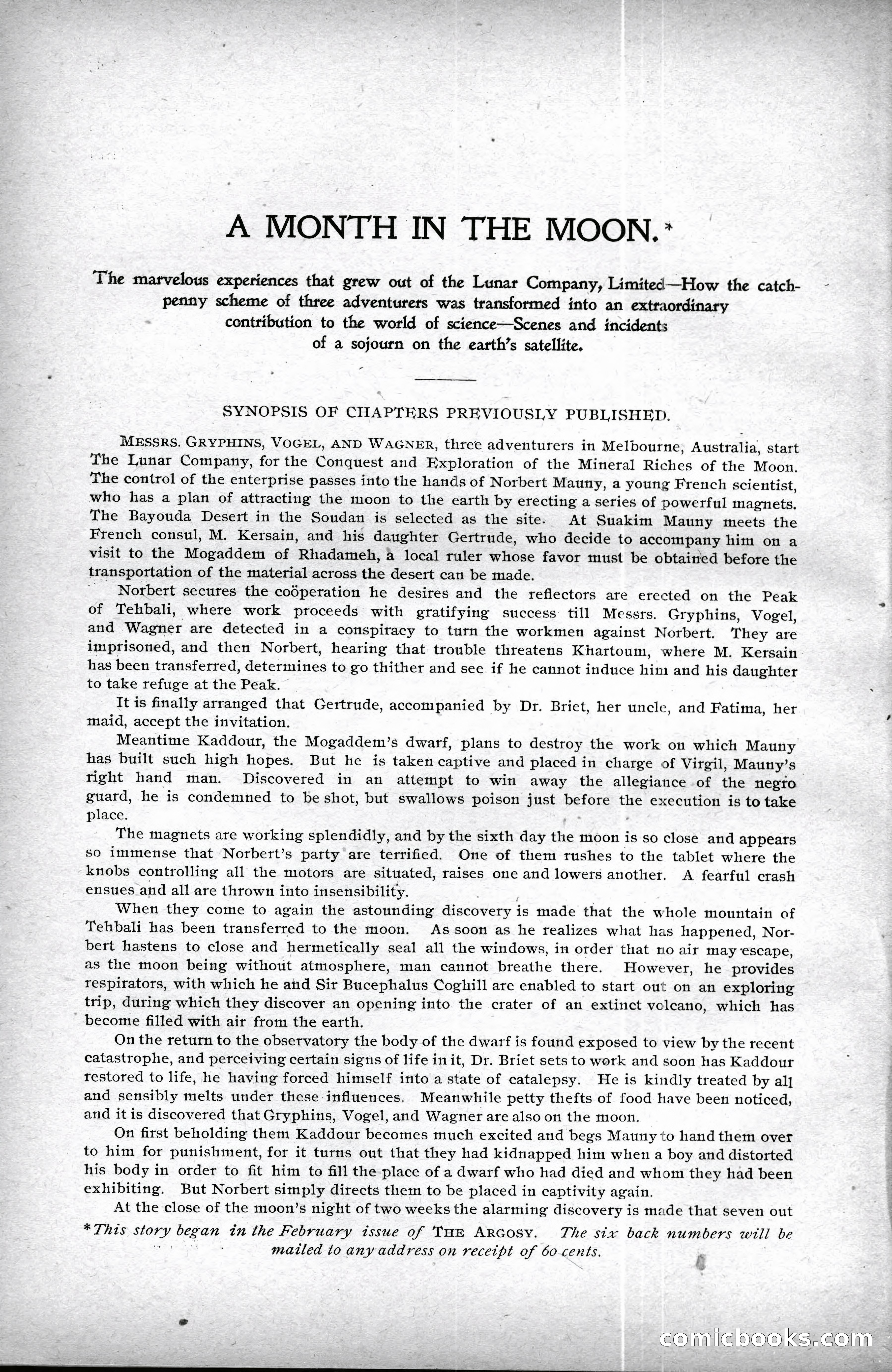 The Argosy, Vol. XXV, No. 1 — page 186 of 192