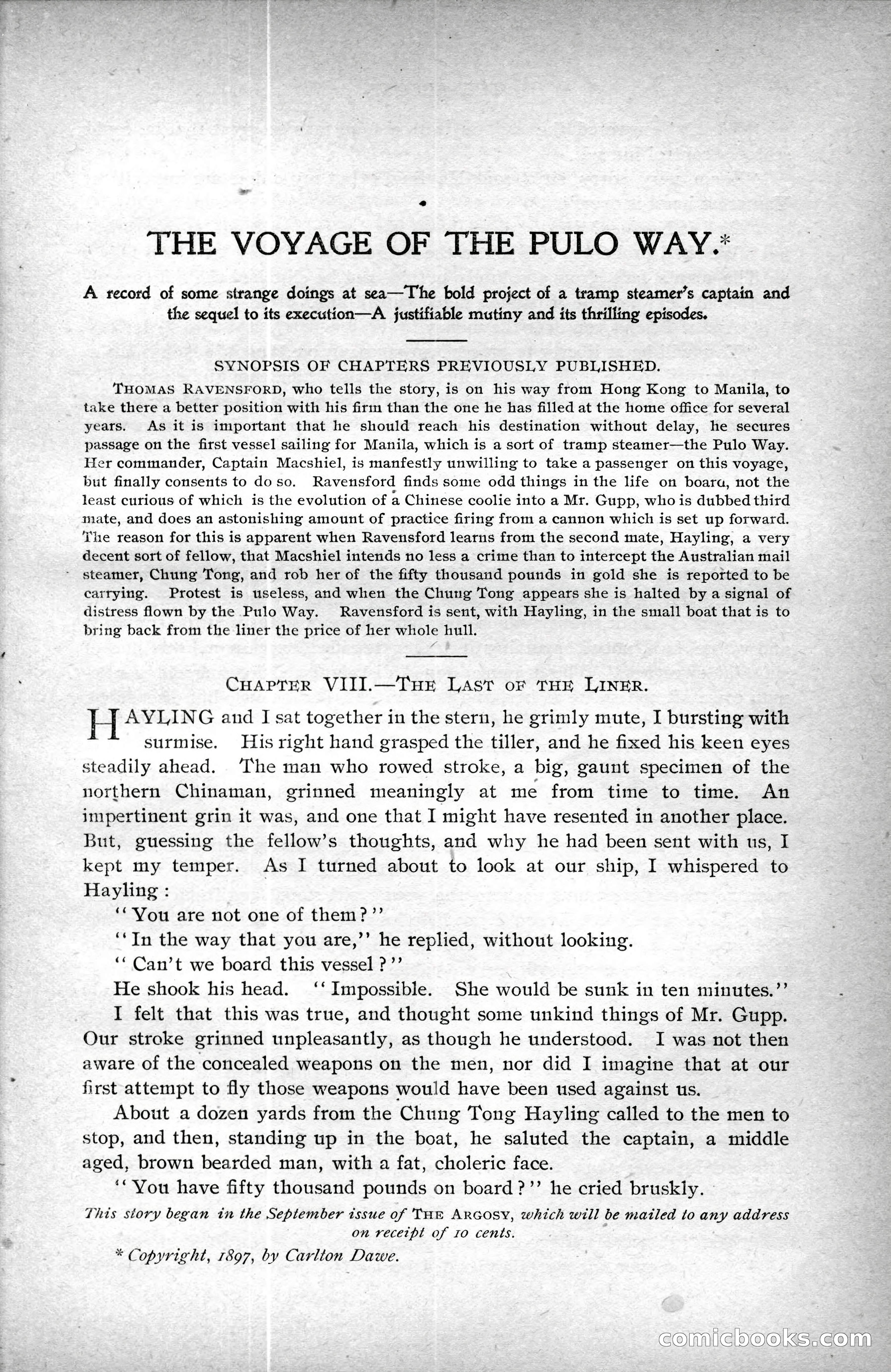 The Argosy, Vol. XXV, No. 3 — page 87 of 192