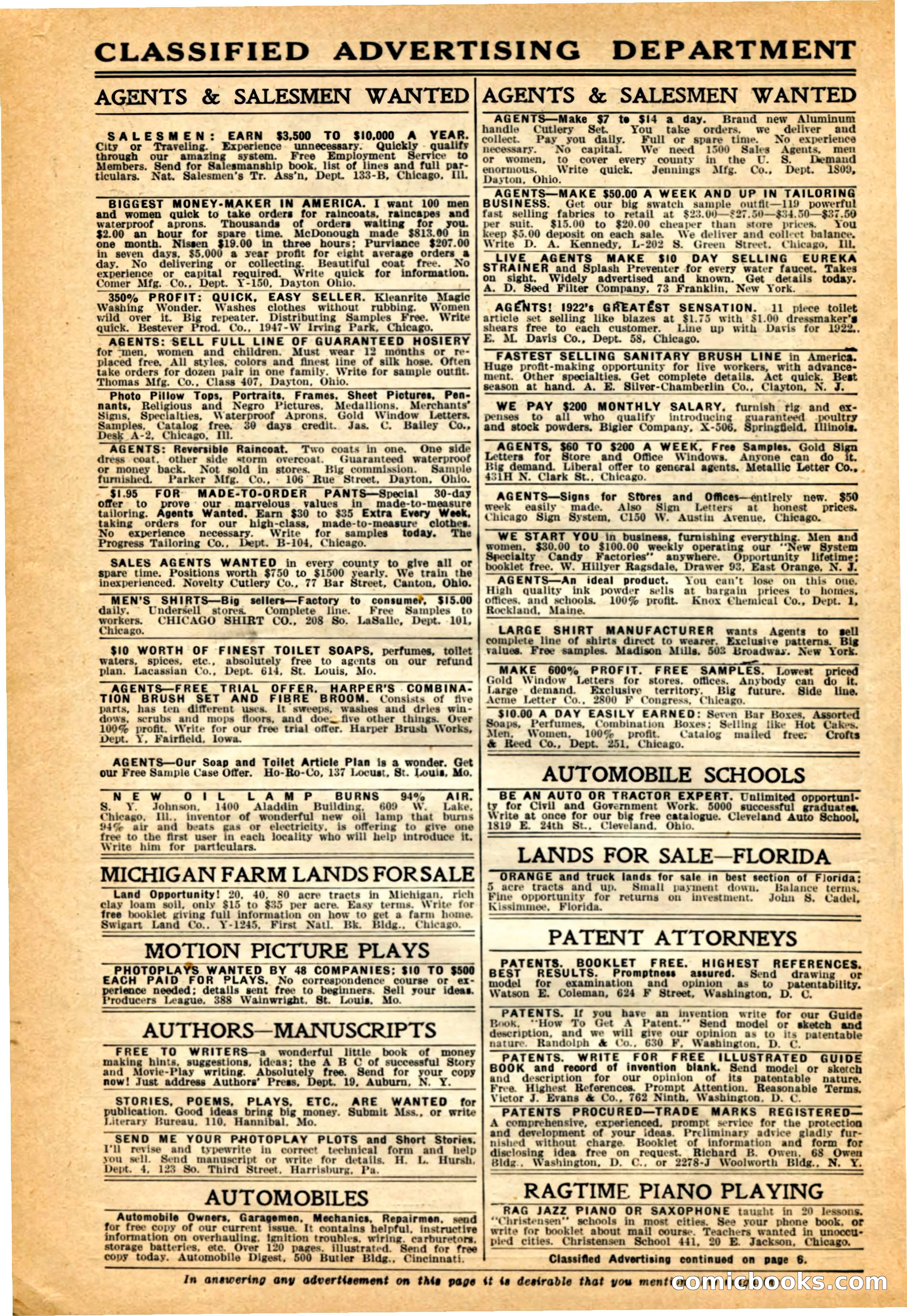 Argosy All-Story Weekly, 4 February 1922 — page 6 of 180