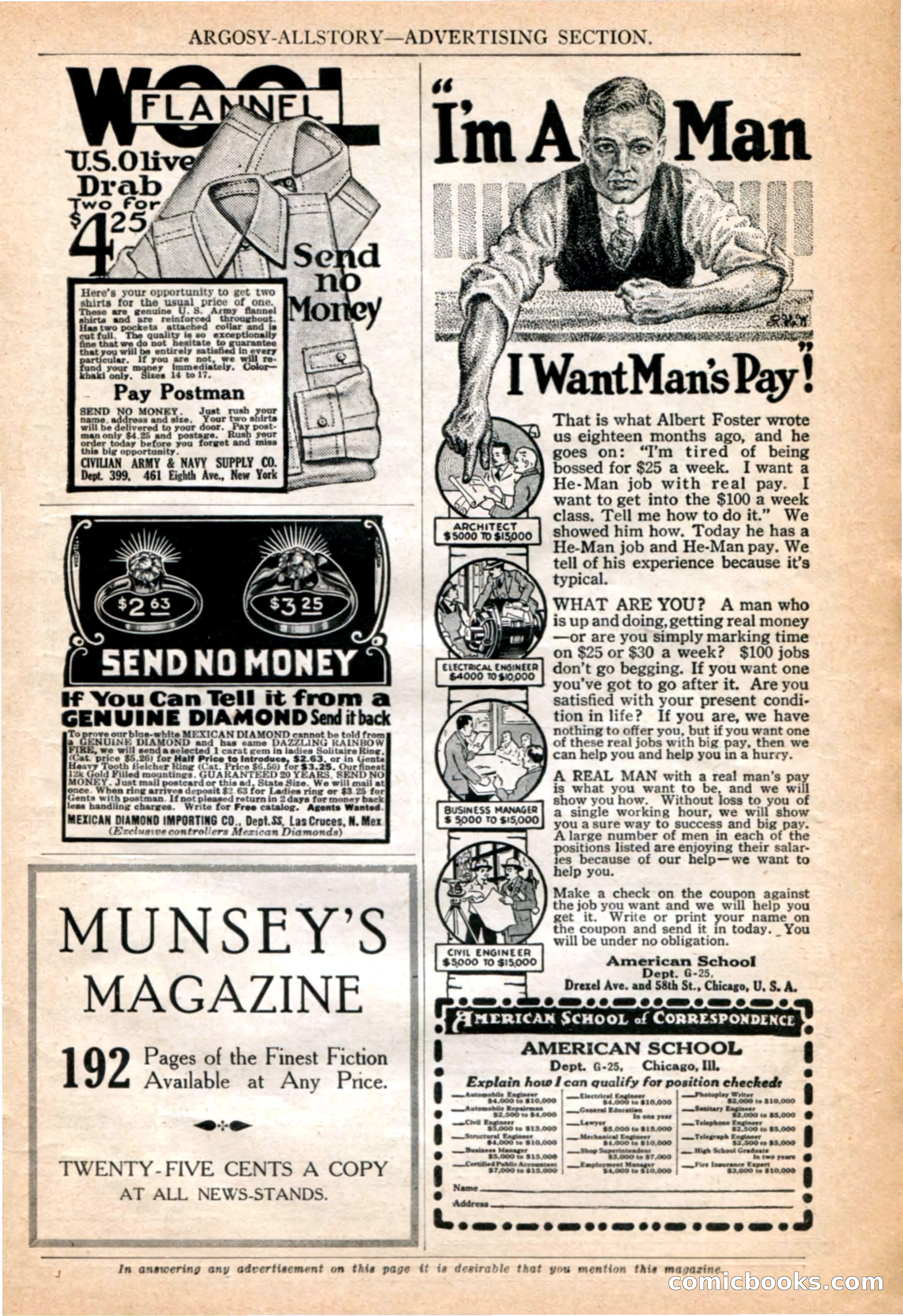 Argosy All-Story Weekly, 4 February 1922 — page 9 of 180