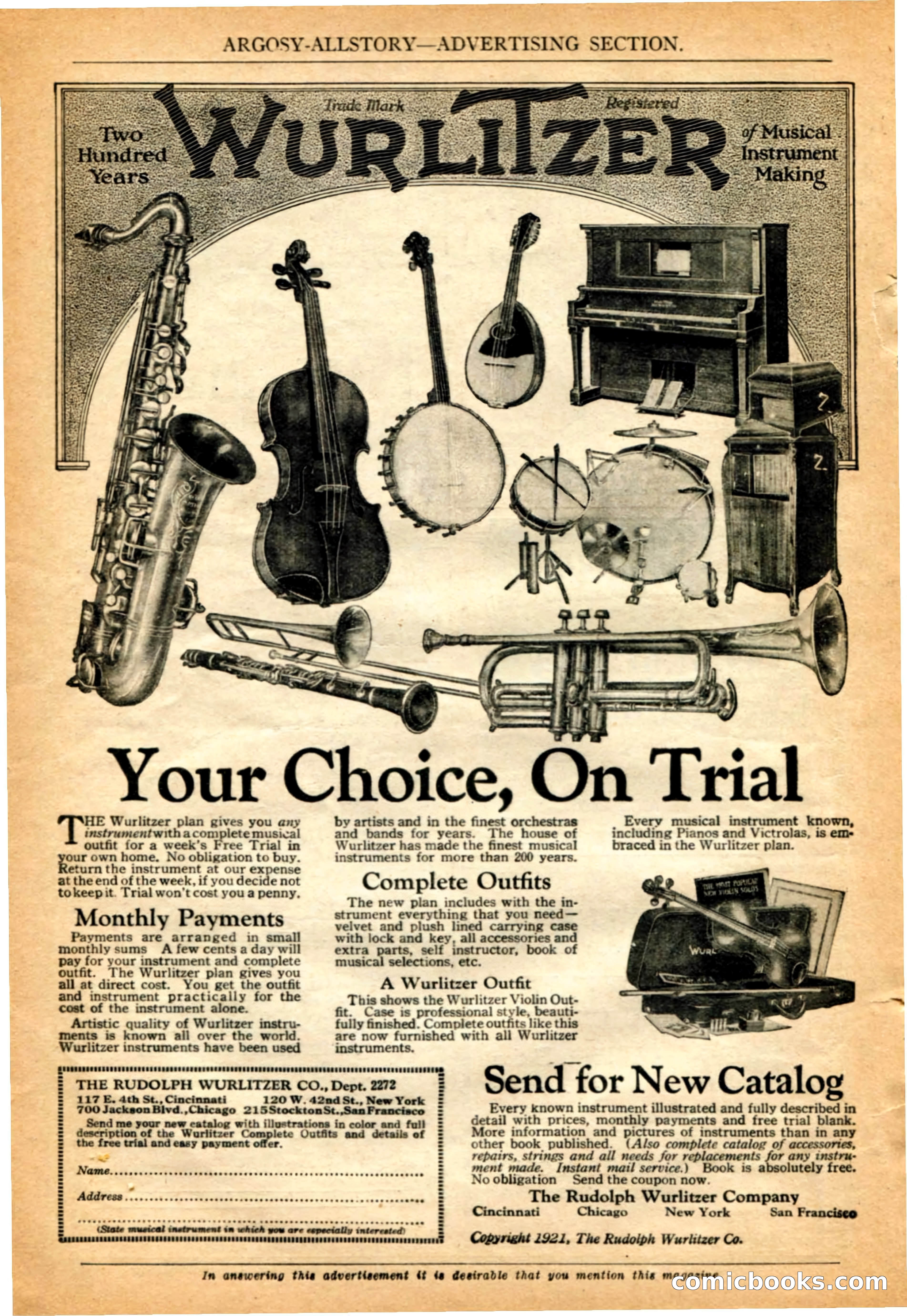 Argosy All-Story Weekly, 4 February 1922 — page 10 of 180