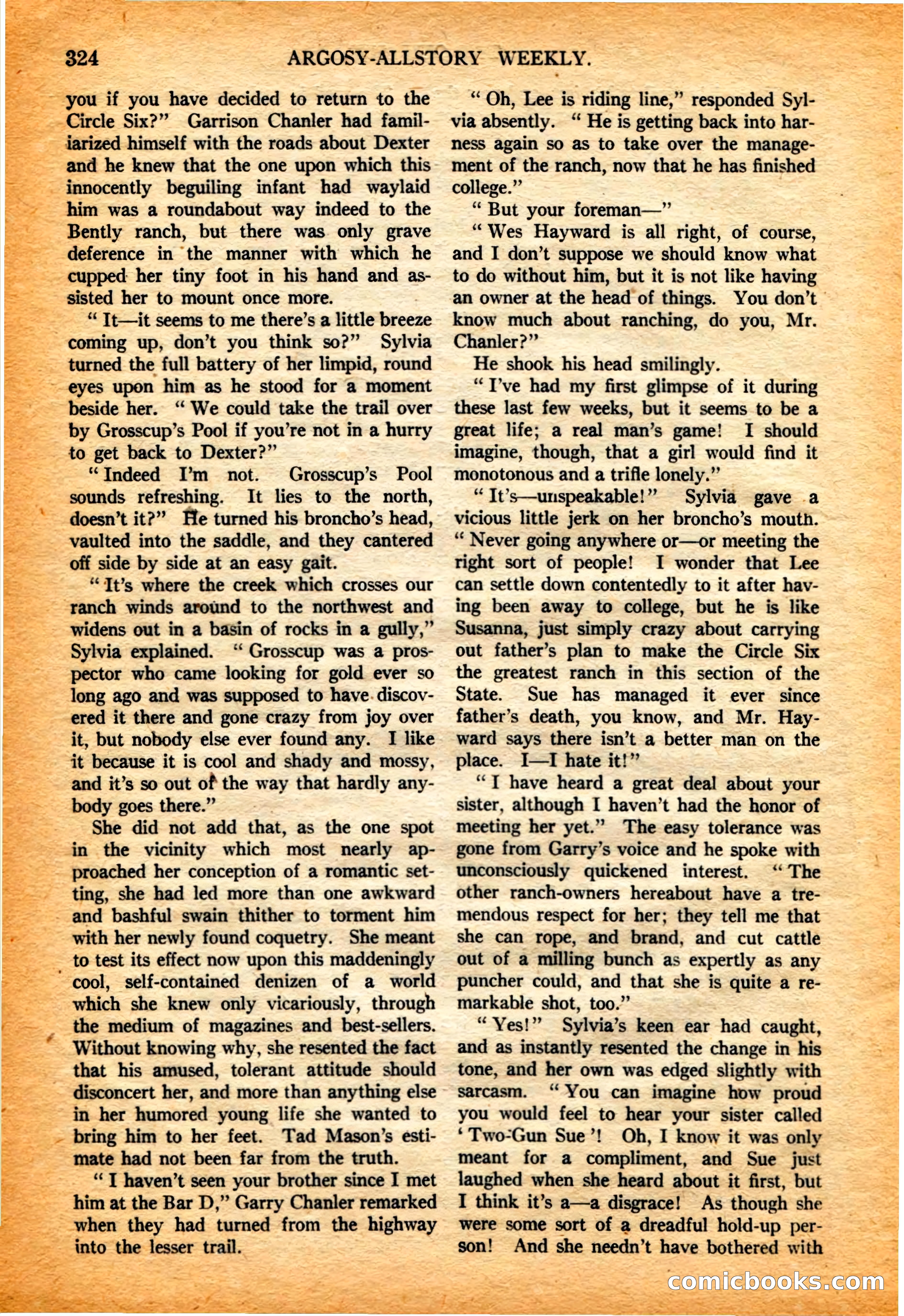 Argosy All-Story Weekly, 4 February 1922 — page 14 of 180