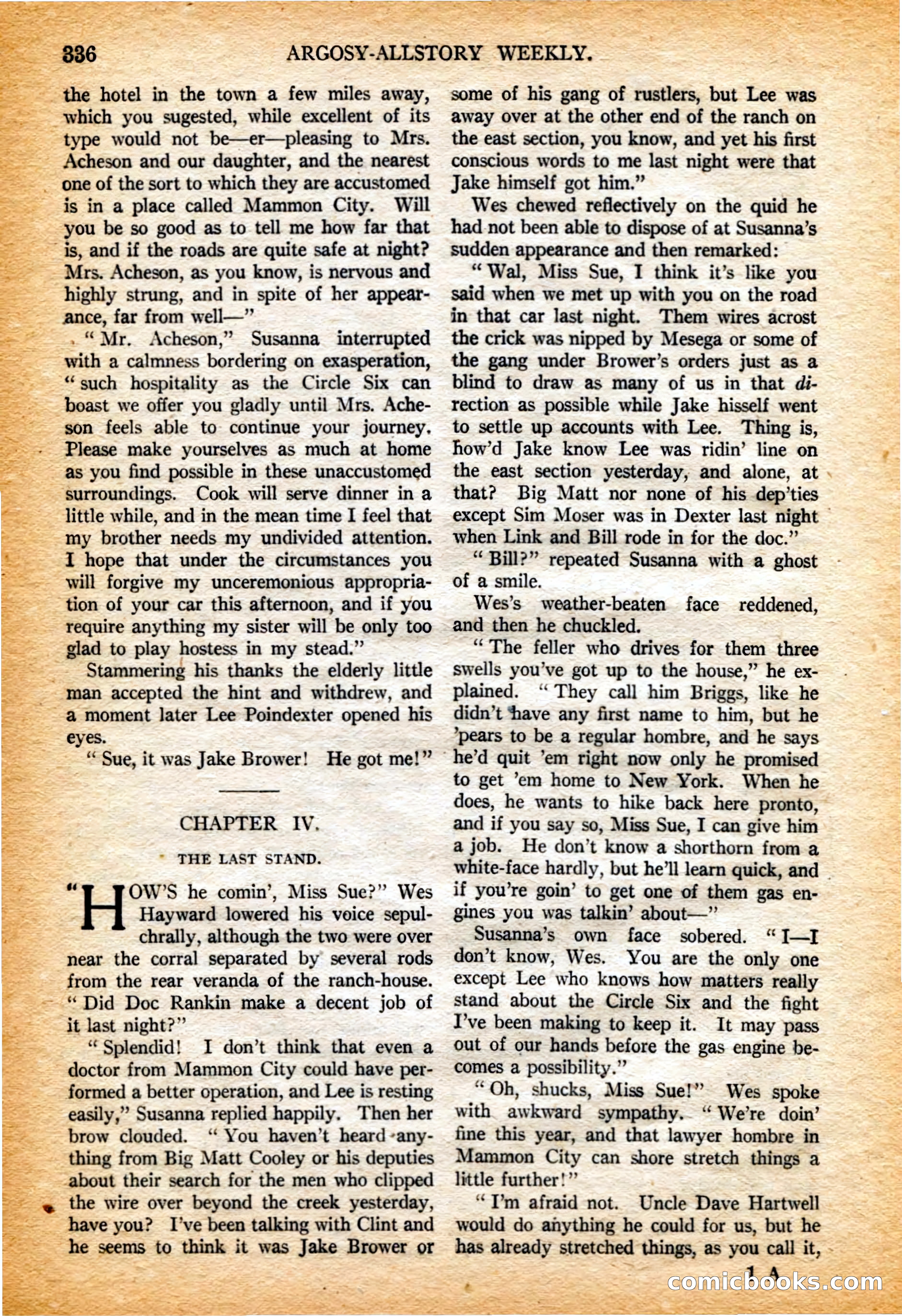 Argosy All-Story Weekly, 4 February 1922 — page 26 of 180